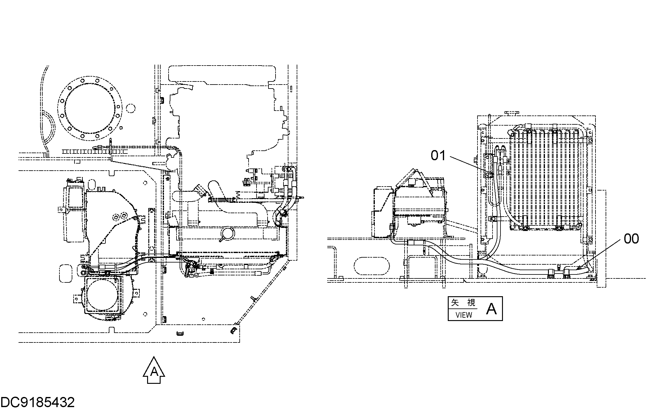 Схема Кондиционер (3) HITACHI EX90L-5