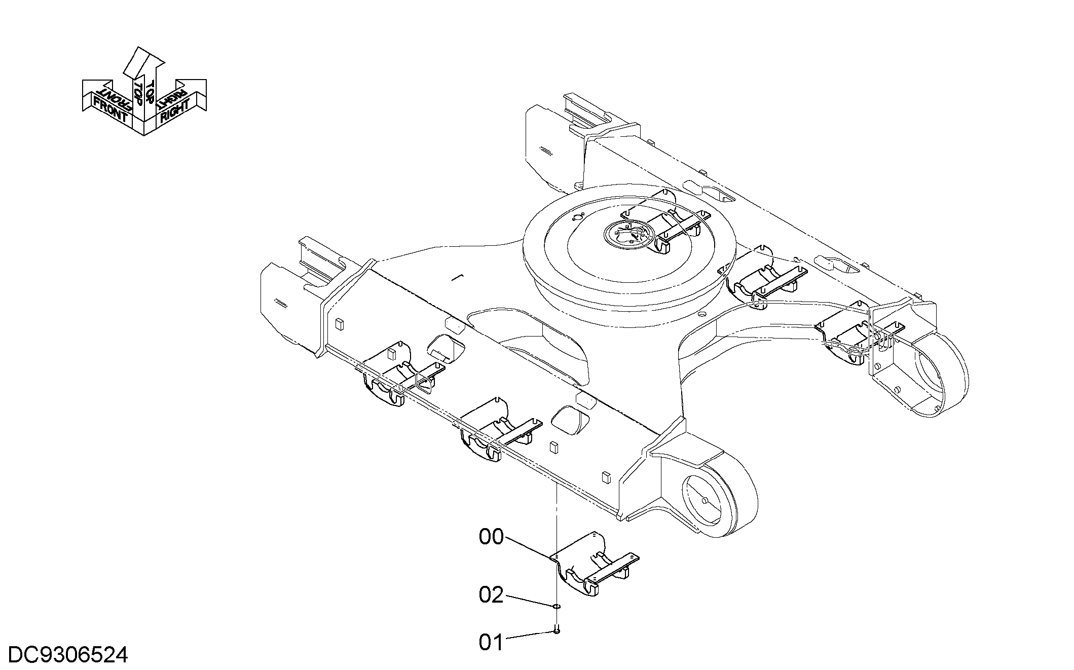 Схема Гусеница защита HITACHI ZX280LC-5G