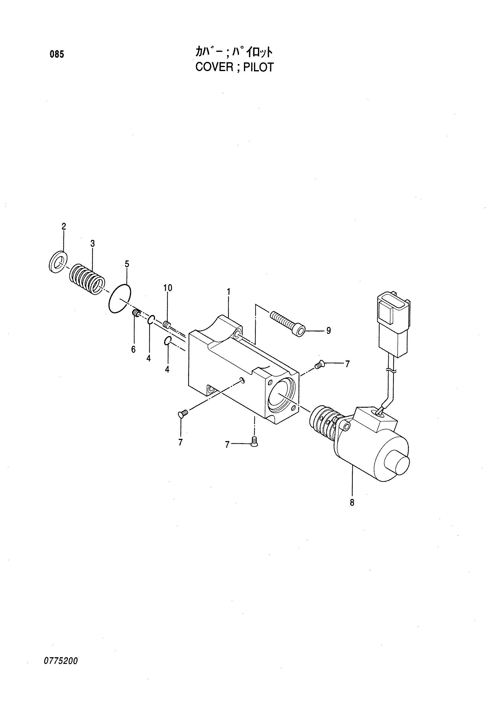 Схема Крышка пилотный HITACHI MX6515B