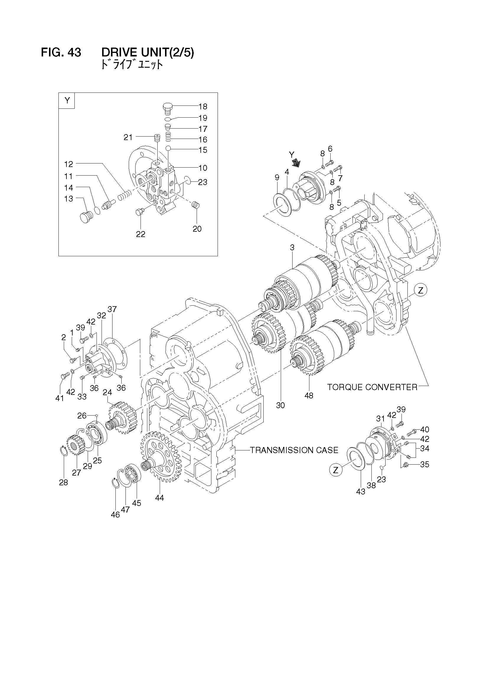 Схема Привод блок(2/5) HITACHI LX160-7