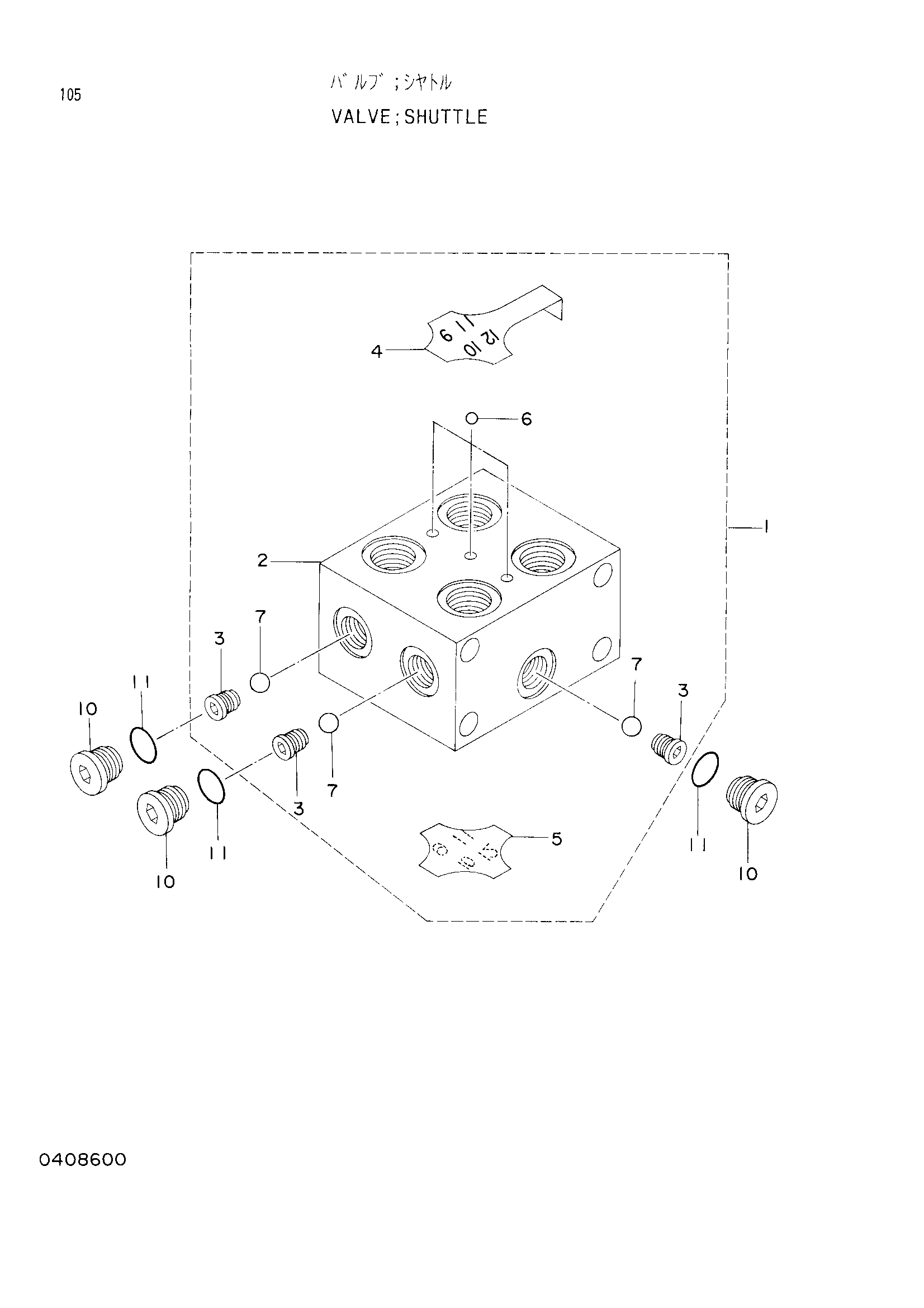 Схема Схуттле клапан HITACHI EX120-2