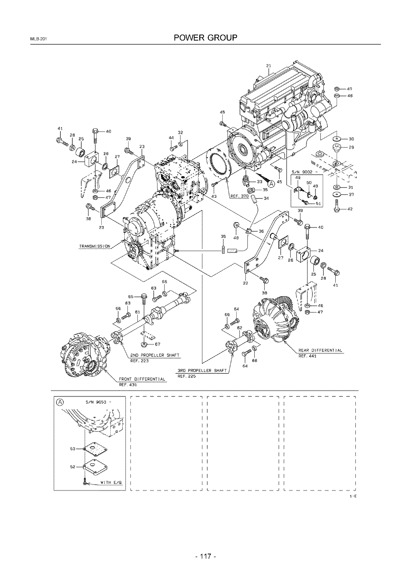 Схема Силовой группа HITACHI ZW370