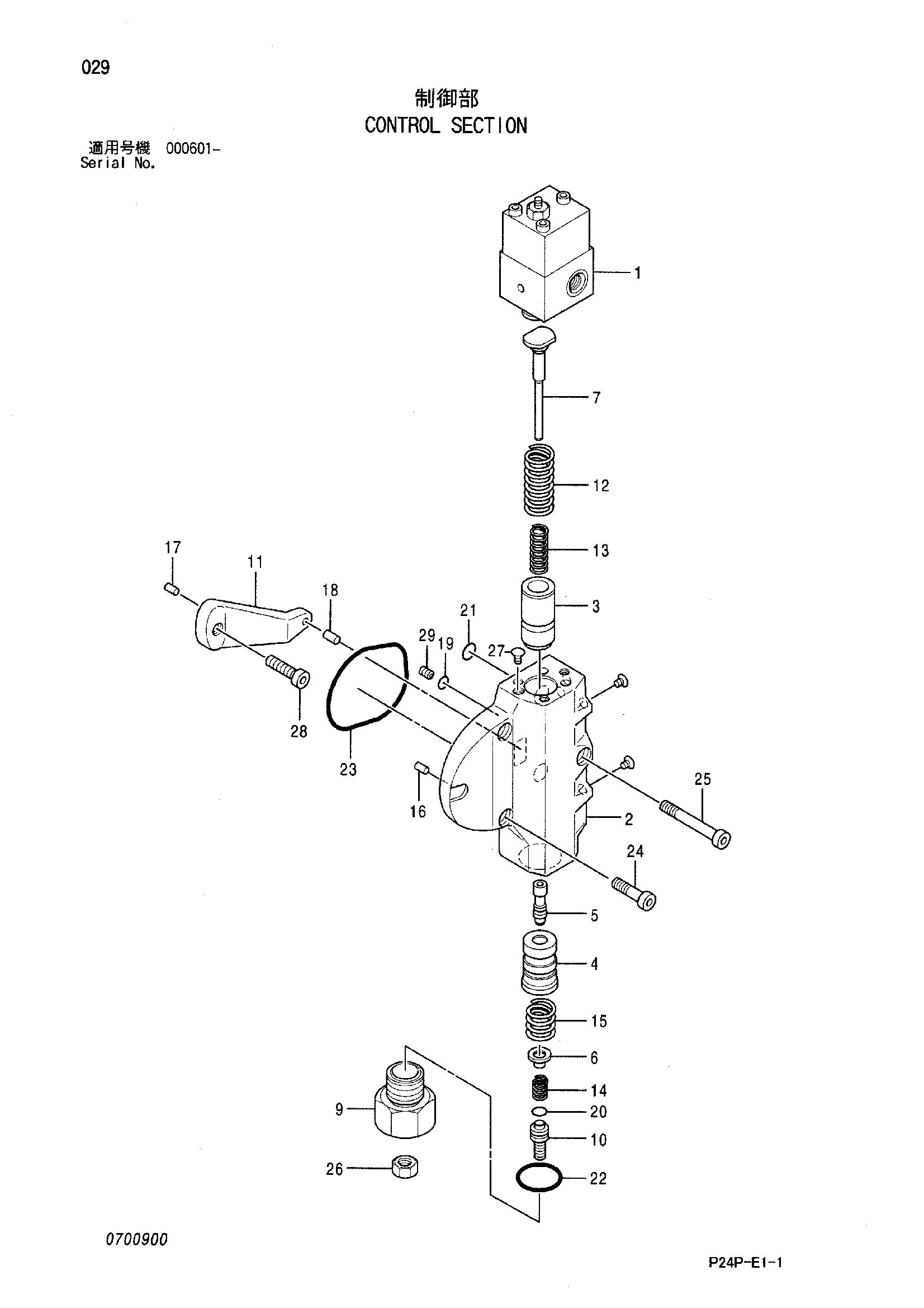 Схема Управление секция HITACHI SCX700