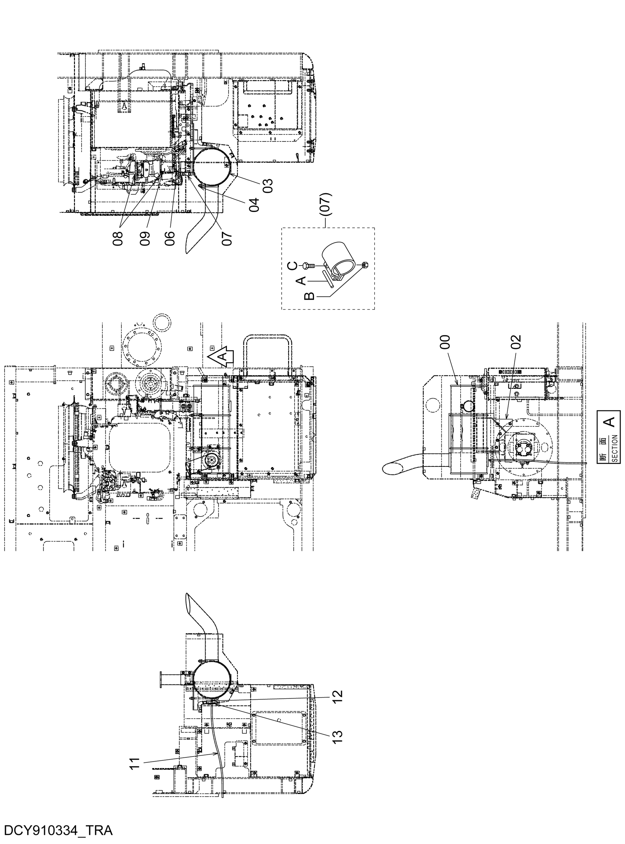 Схема Глушитель HITACHI EG65R-3
