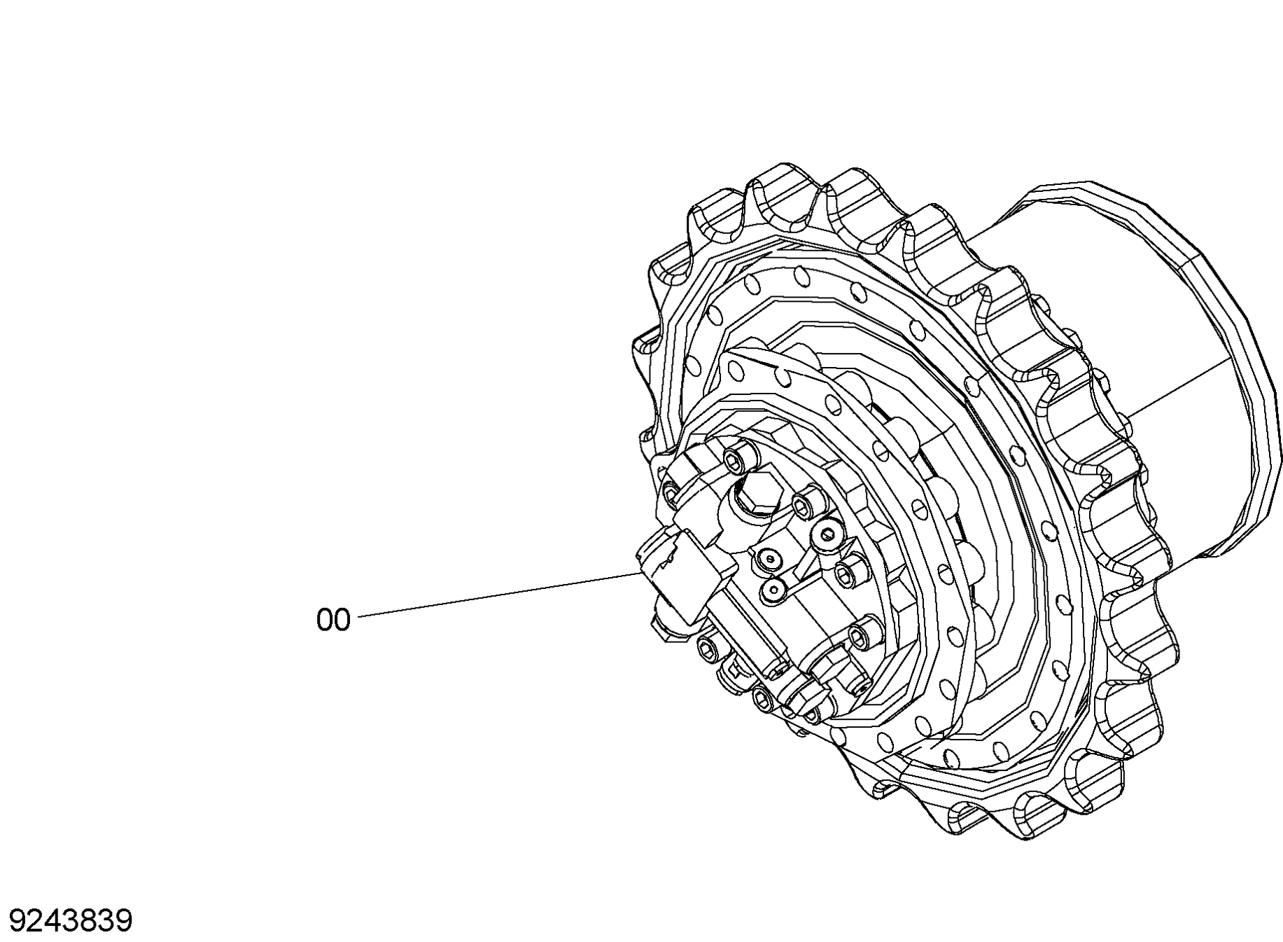 Схема Бортовой редуктор HITACHI ZX250LCN-5B