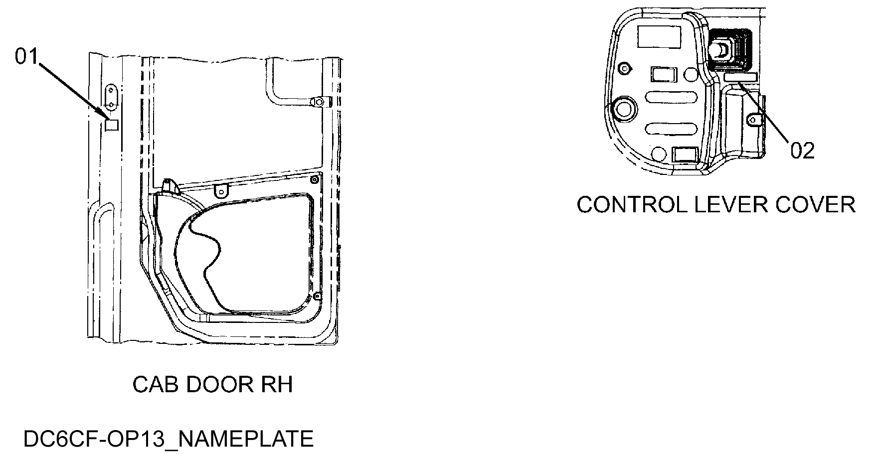 Схема Информационная табличка HITACHI ZW180