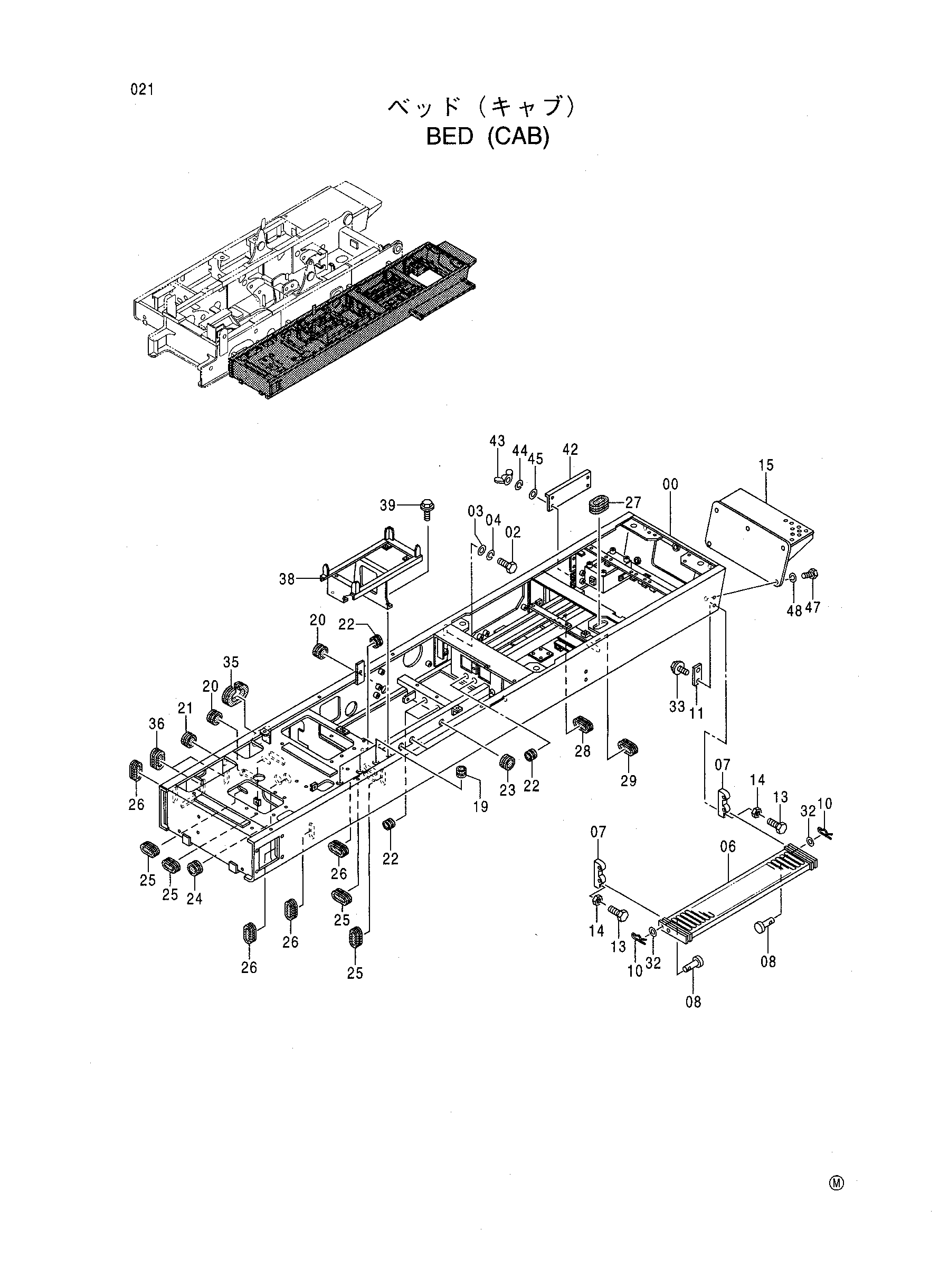 Схема Платформа (кабина) HITACHI CX700