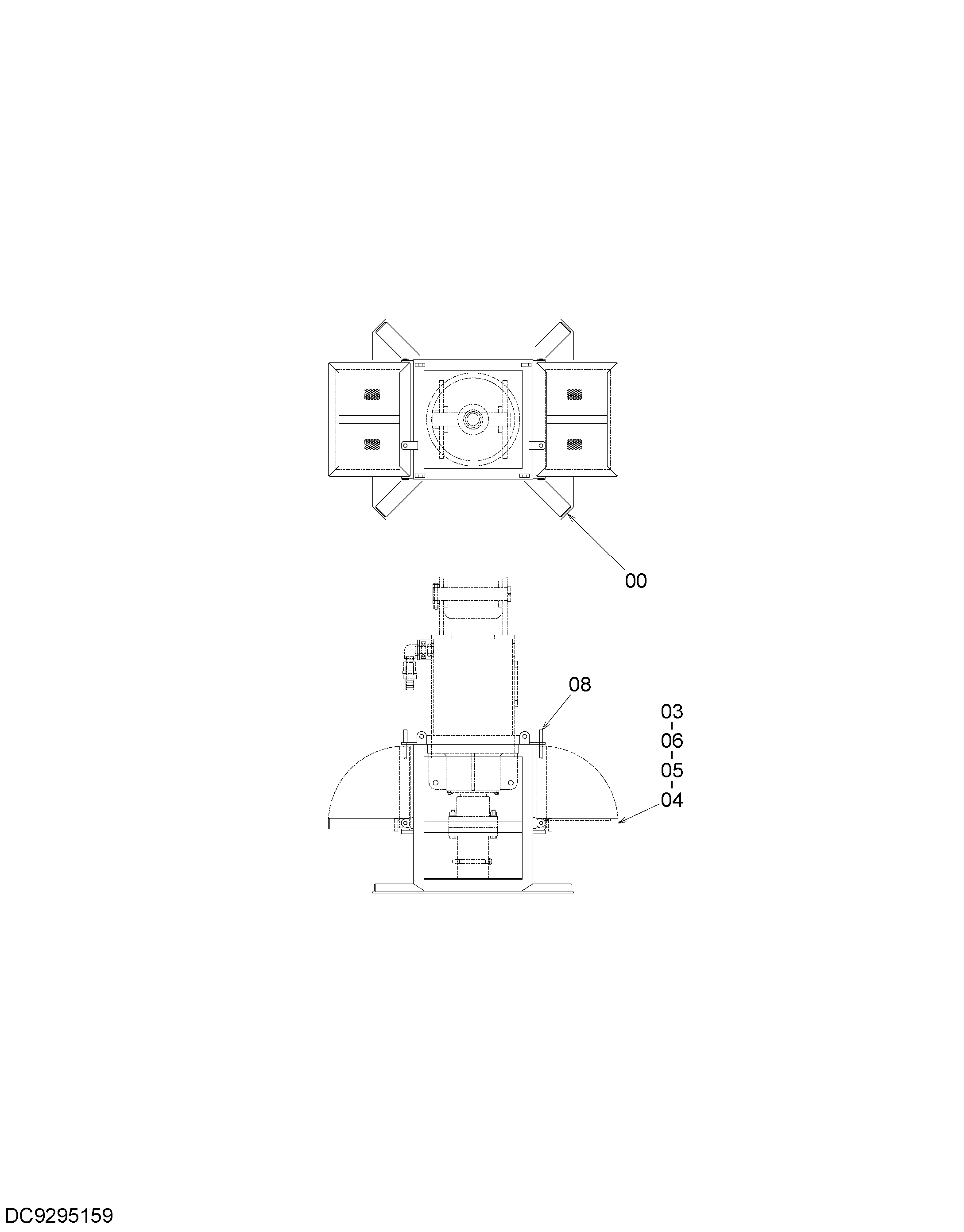 Схема Шнек стойка HITACHI RX3300-3
