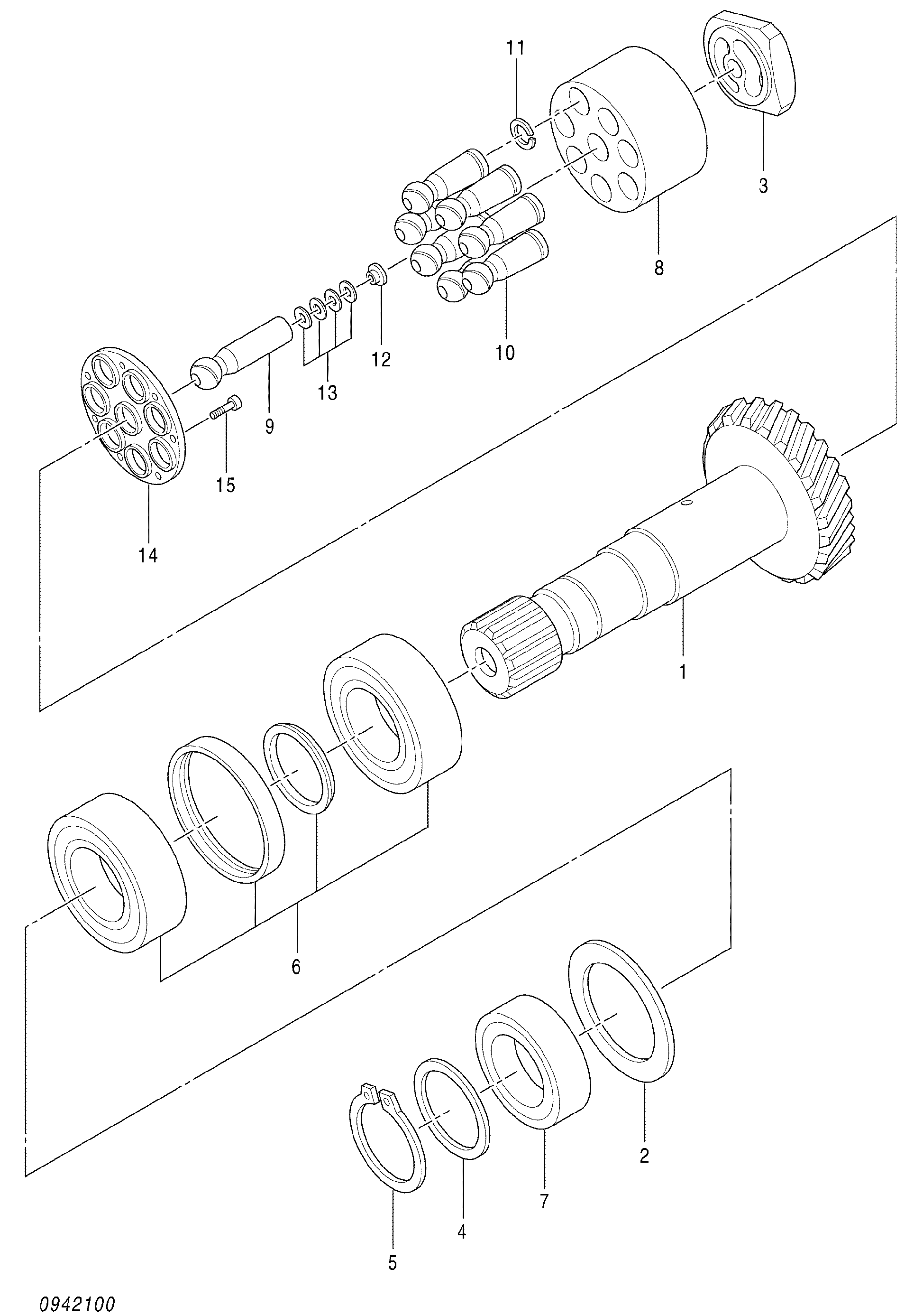 Схема Поворотный группа (D) HITACHI ZX160