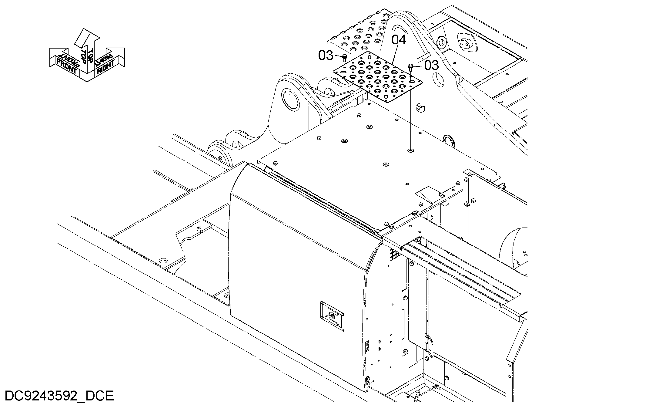Схема Анти слип крышка (1) HITACHI ZX250H-5G