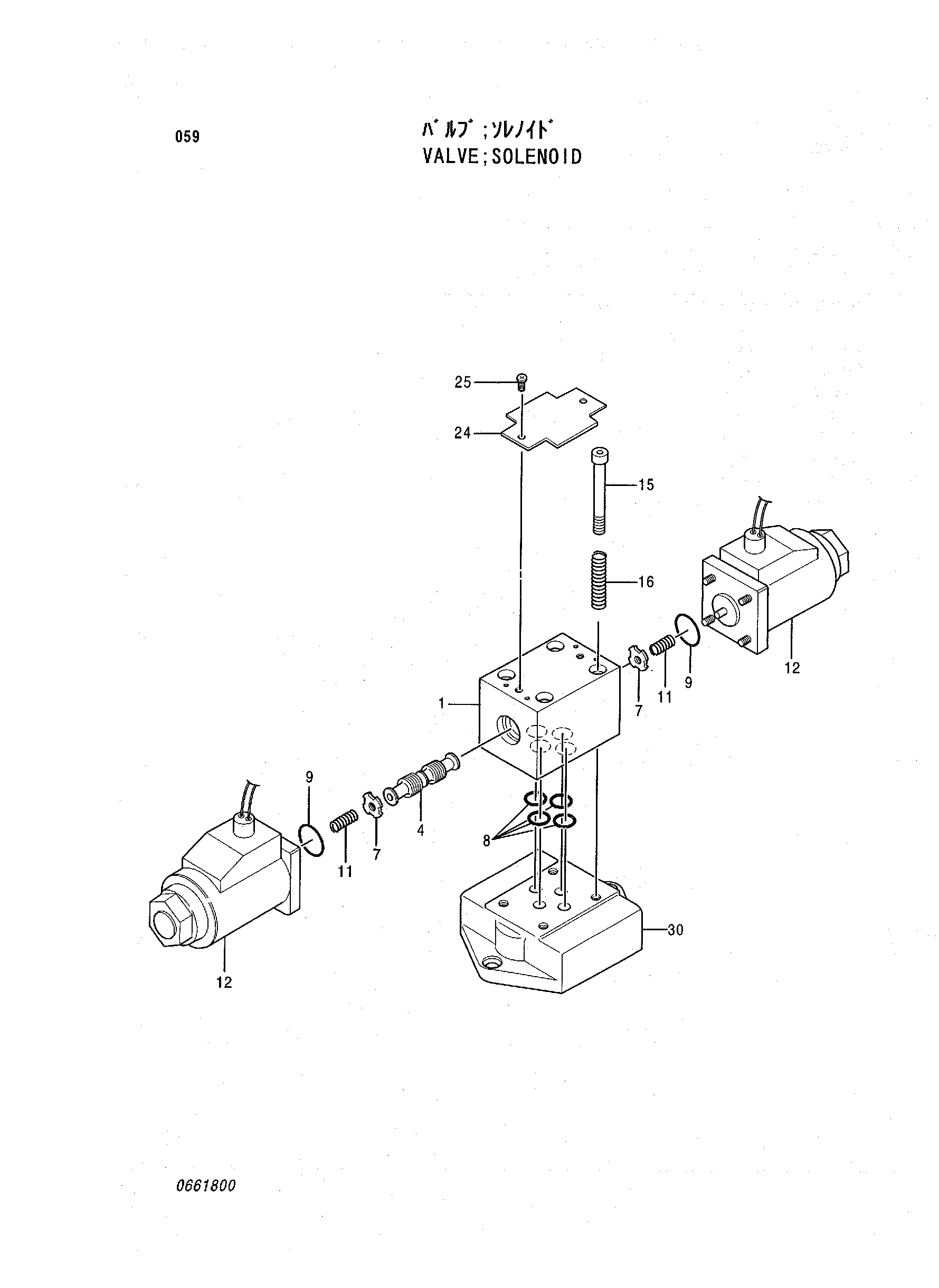 Схема Электромагнитный клапан HITACHI EX60WD-2
