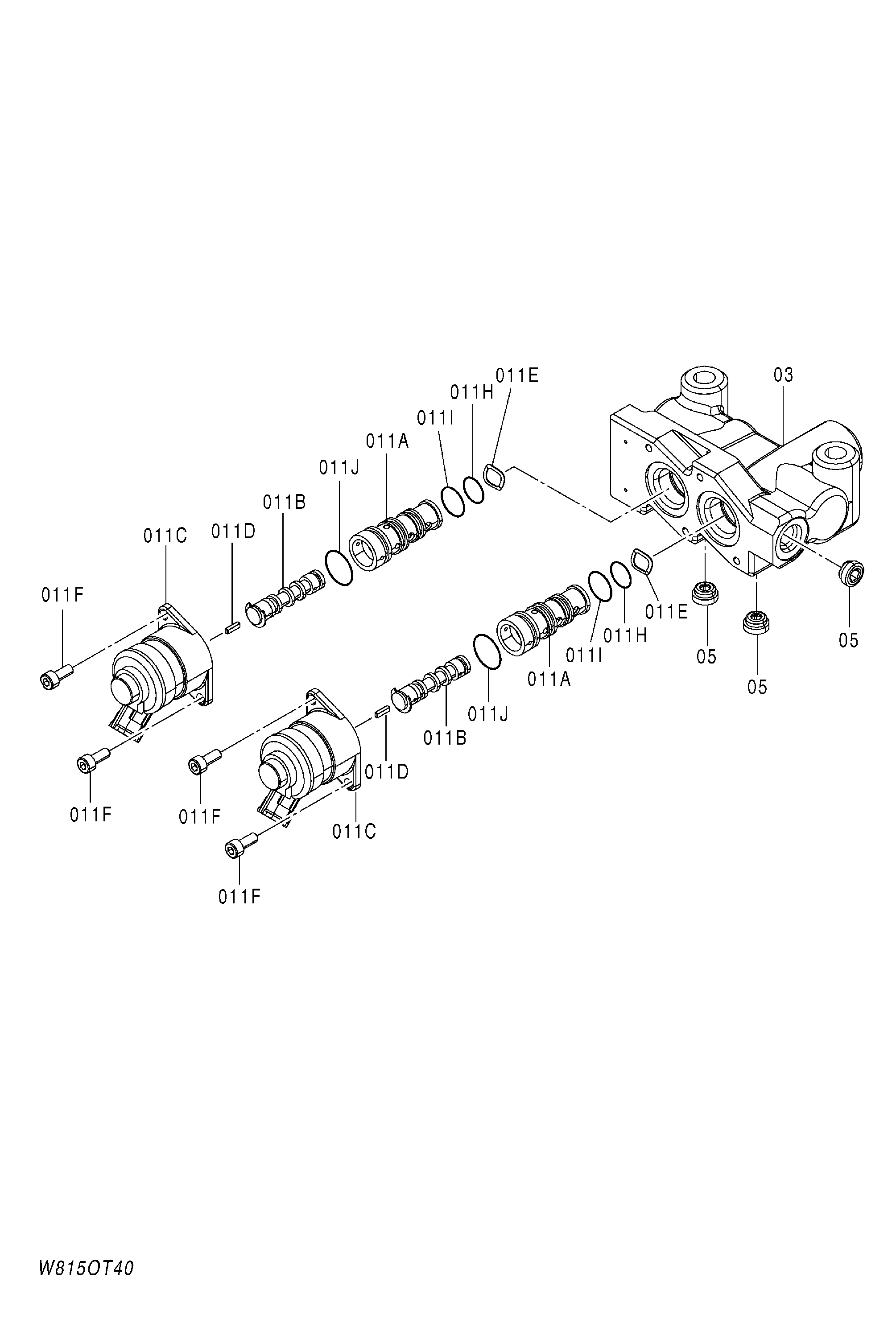Схема Клапан электромагнитный [6CF, H3F, HCF, HEF] (OTC, OTC2) HITACHI ZW180