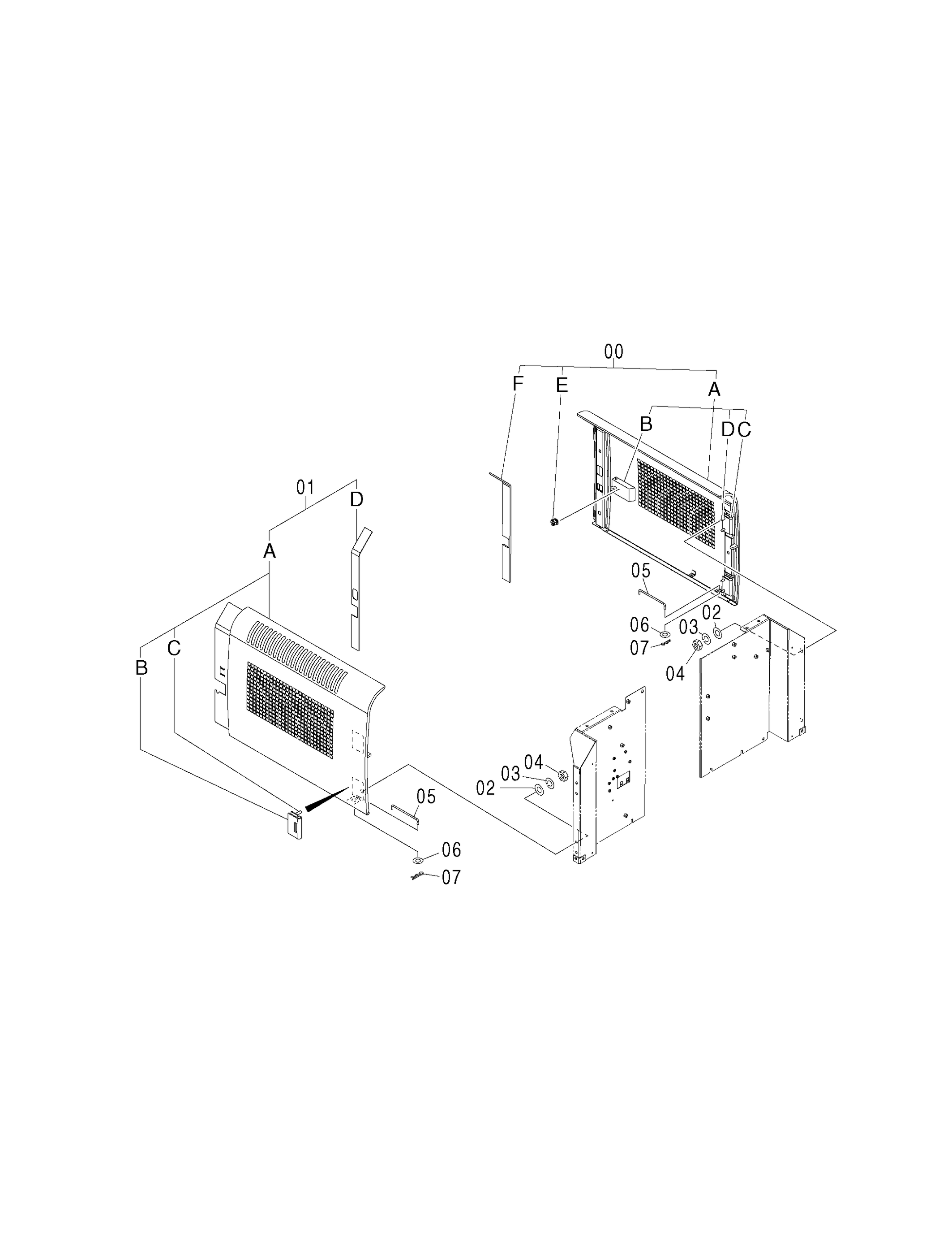 Схема Тропикал крышка HITACHI ZX240LC-3G