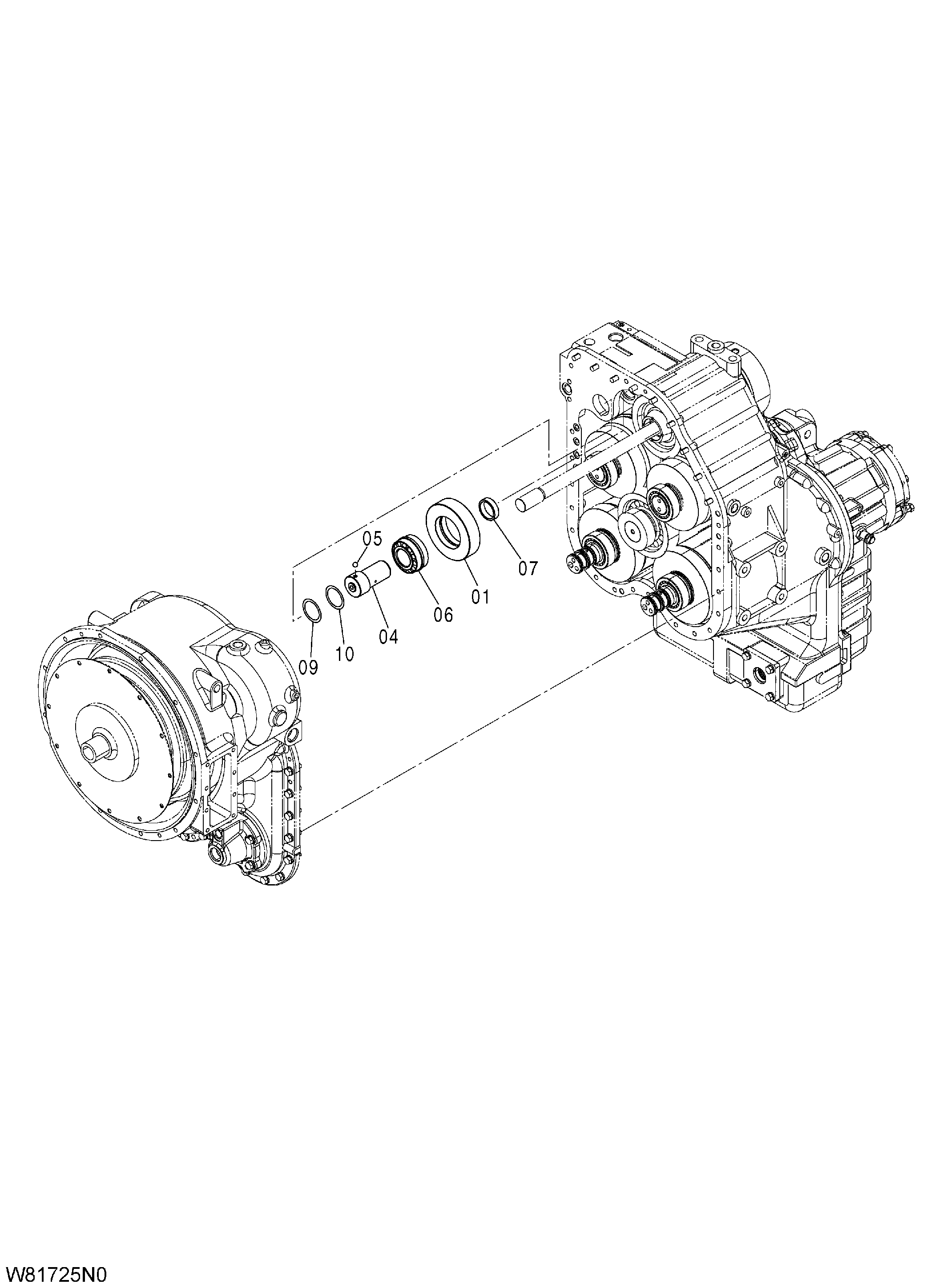 Схема Трансмиссия(16/22) HITACHI ZW310