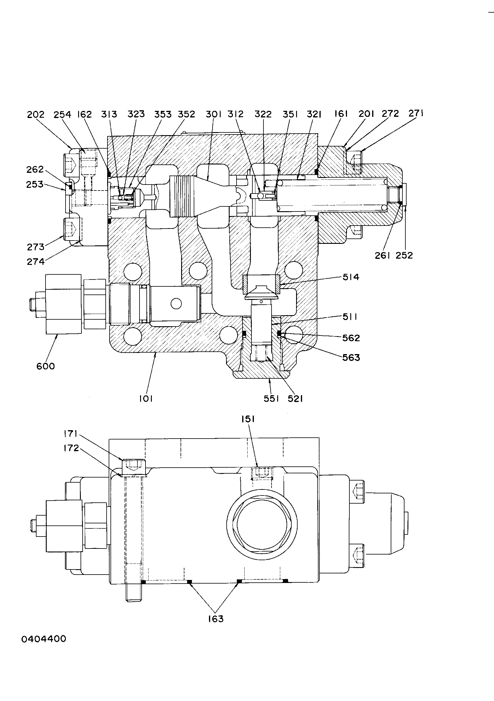 Схема Тормозной клапан HITACHI KH125-3(D)