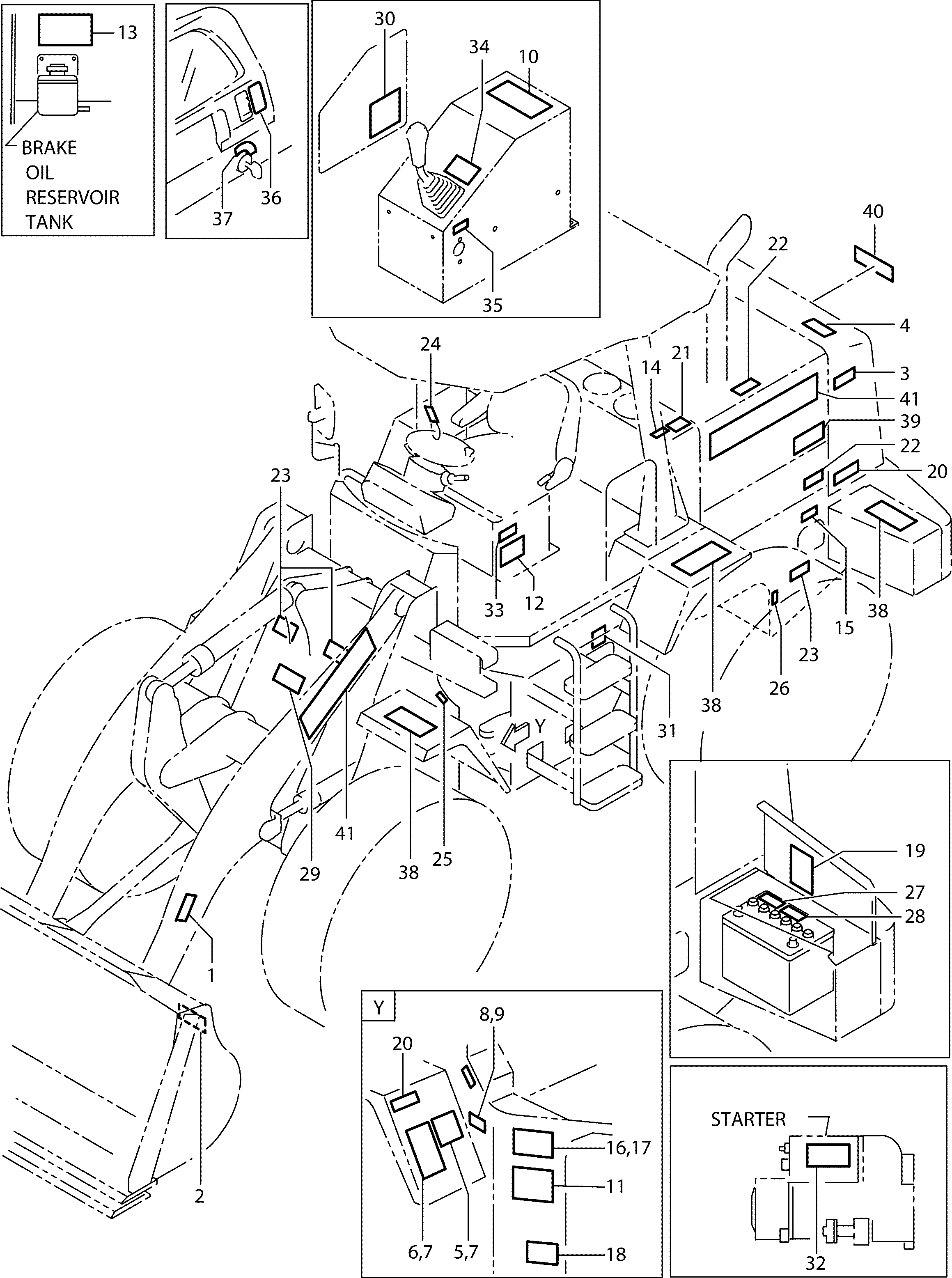 Схема Наклейка(авнинг)(EX) HITACHI LX80-7