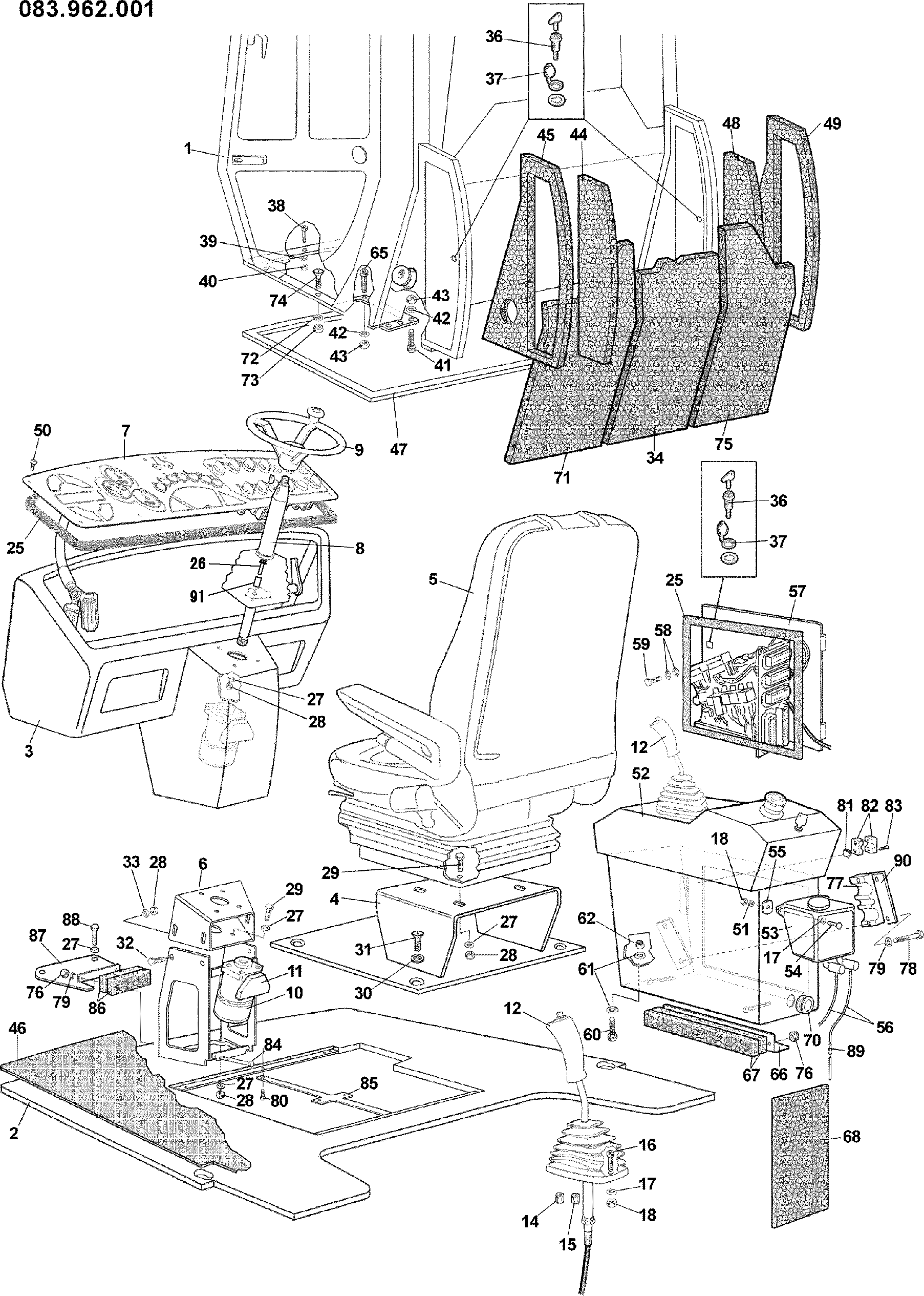 Схема Платформ в сборе. HITACHI ZC120S
