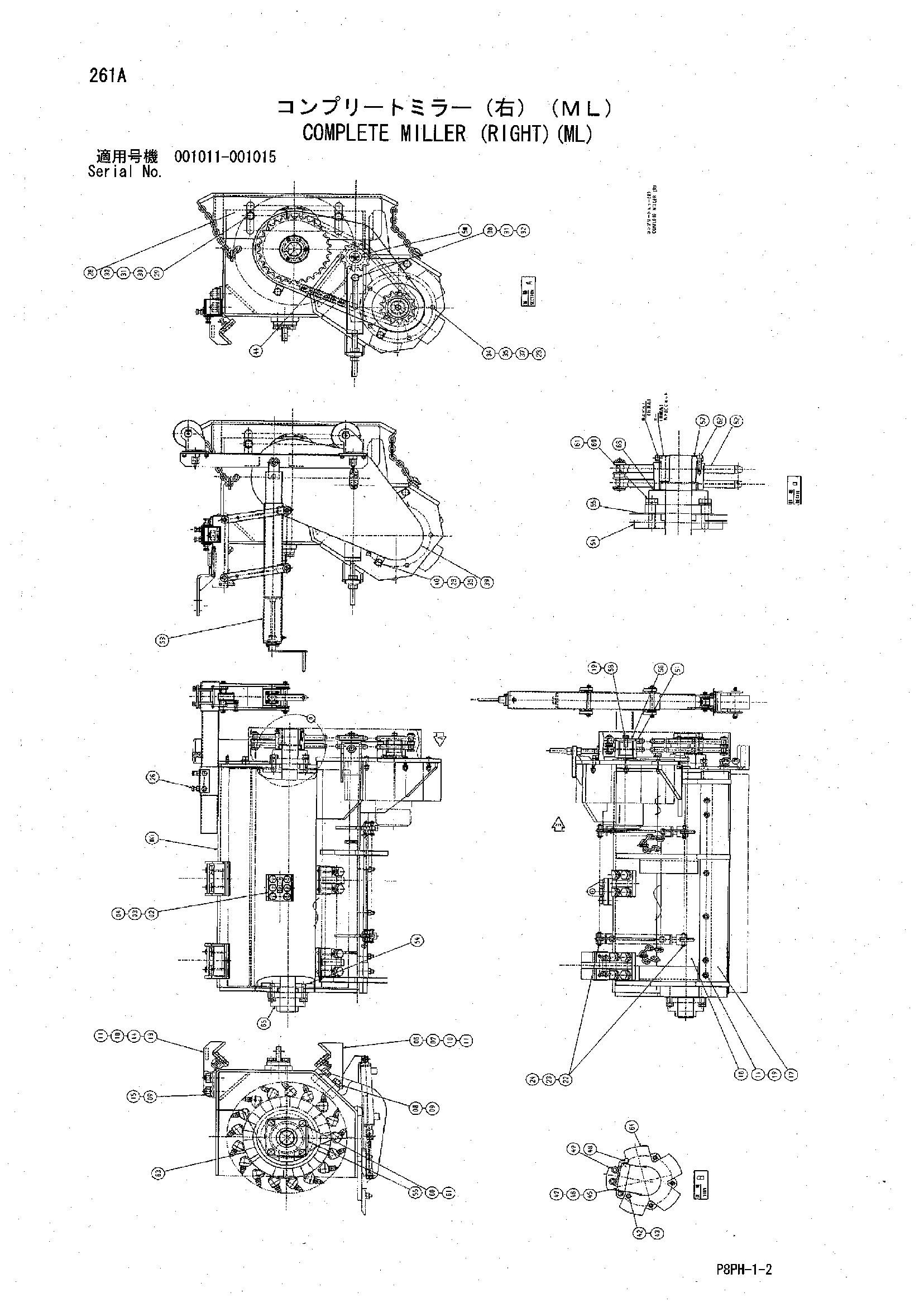 Схема Комплете миллер (правый)(ML) HITACHI AR2000