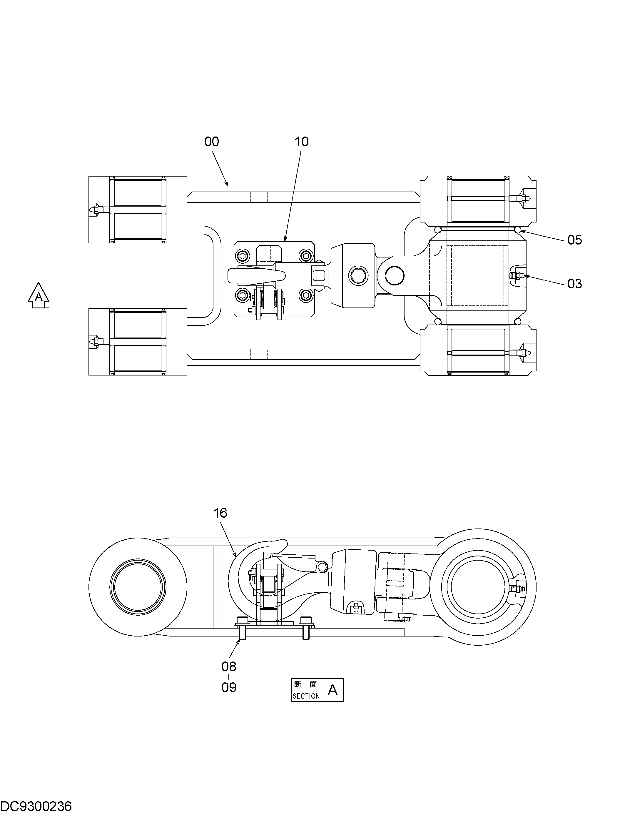 Схема Тяга в сборе HITACHI ZX170W-3