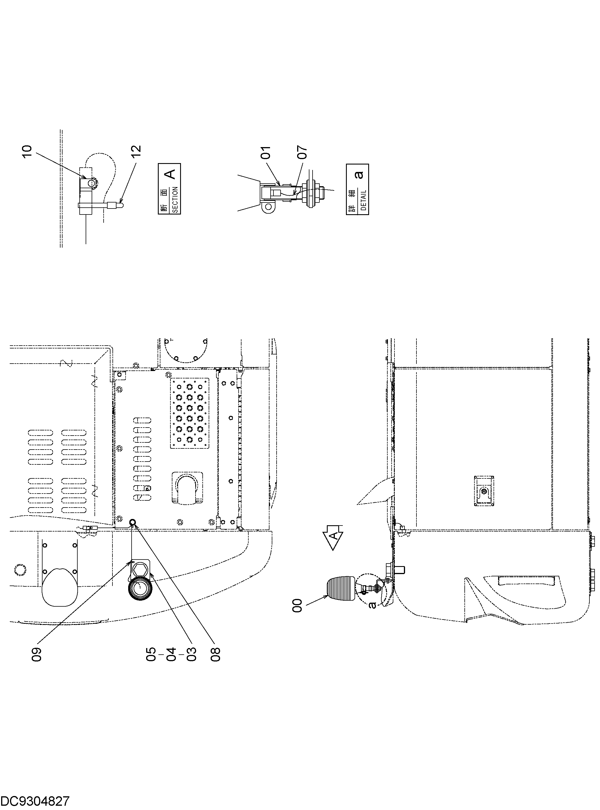 Схема Проблесковый маяк HITACHI ZX170W-3F-HCME