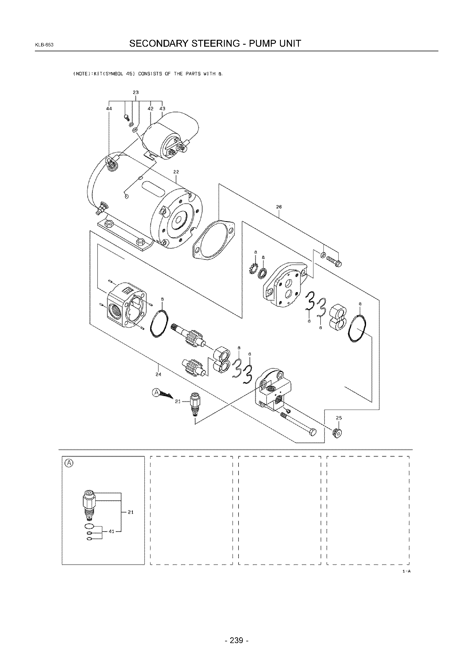 Схема SECONDARY STEERING - PUMP UNIT(OPTION) HITACHI ZW330