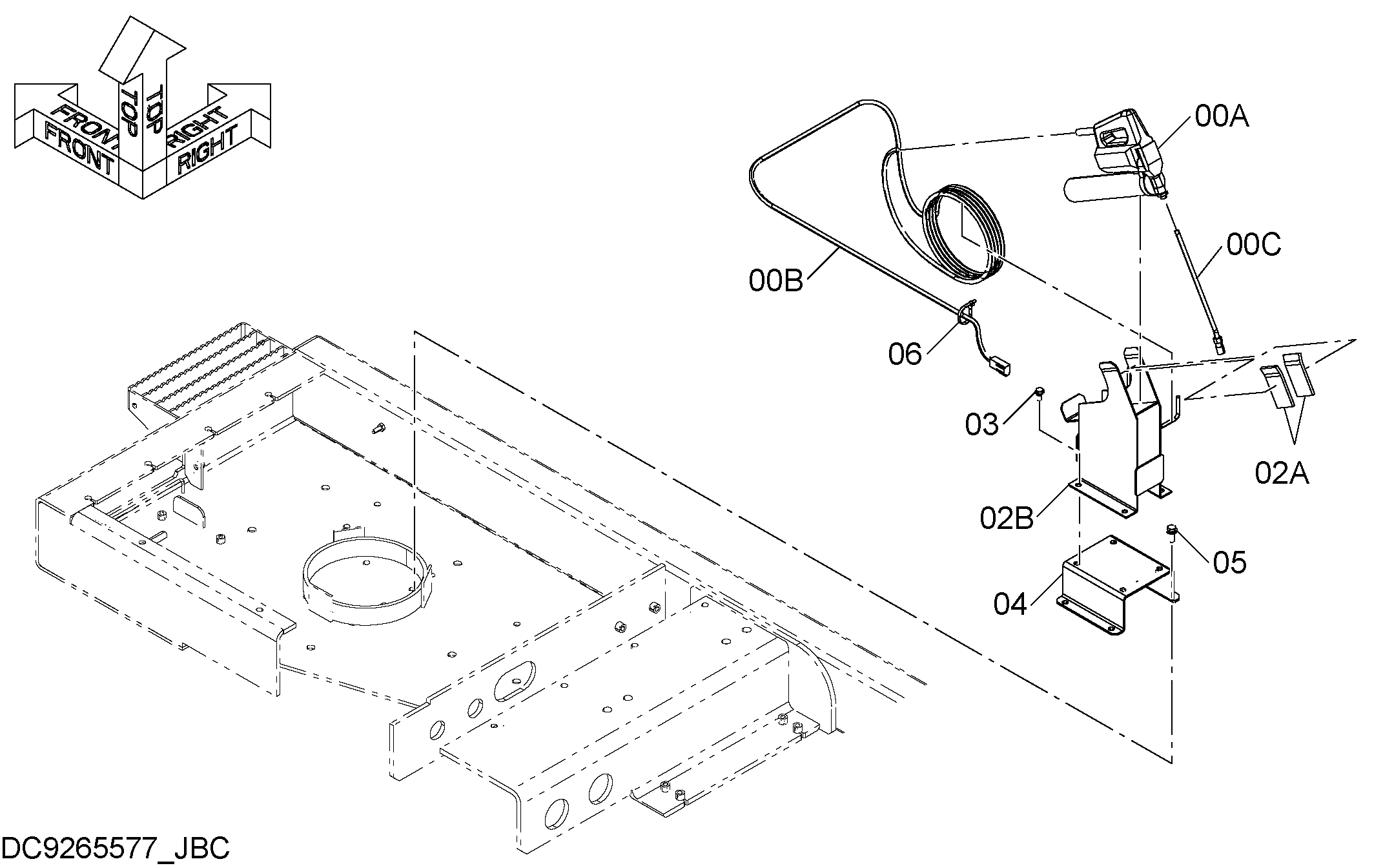Схема Электрический смазка GUN HITACHI ZX870LC-5B