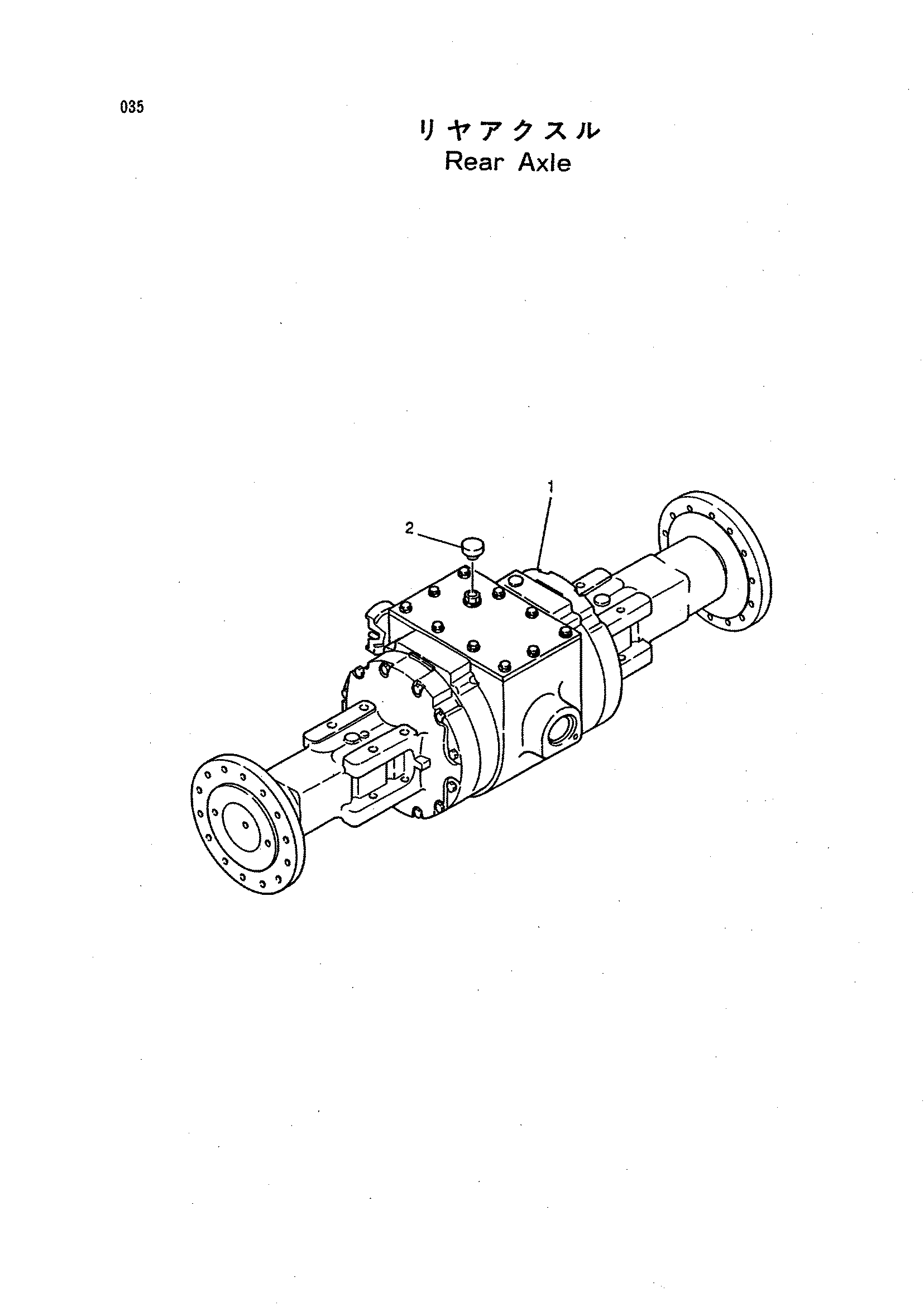 Схема Задний мост HITACHI LX150
