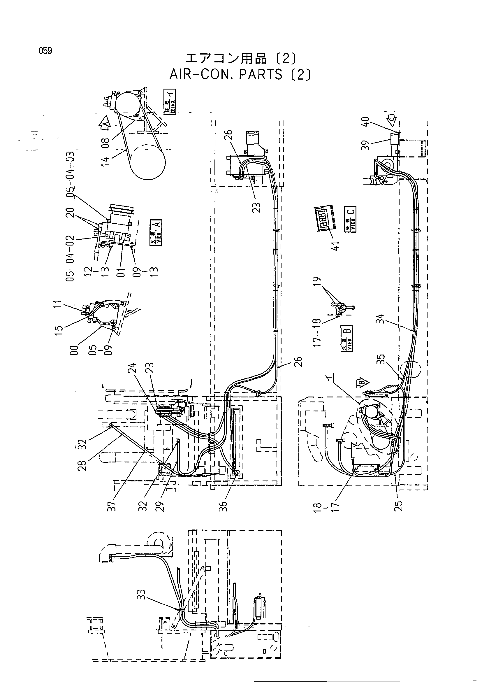 Схема Кондиционер. детали (2) HITACHI KH300
