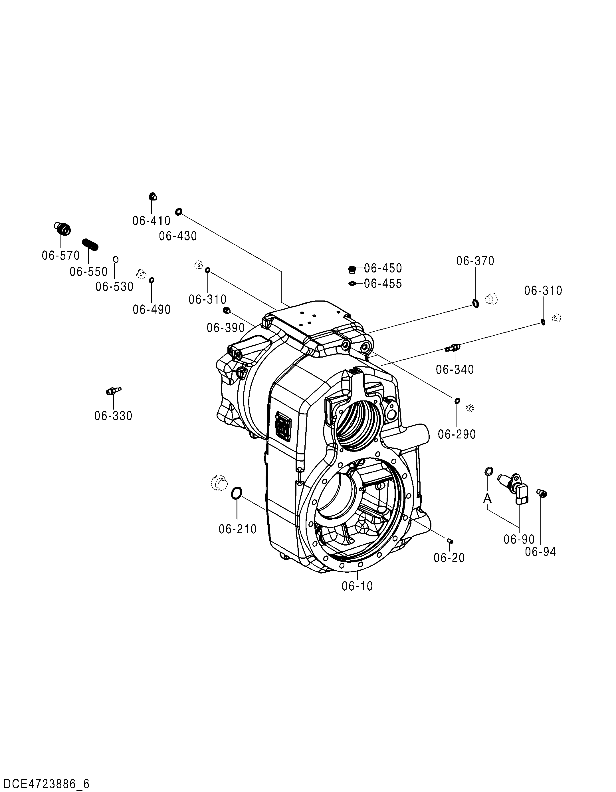 Схема Мост задний (6/12) HITACHI ZX140W-3DARUMA