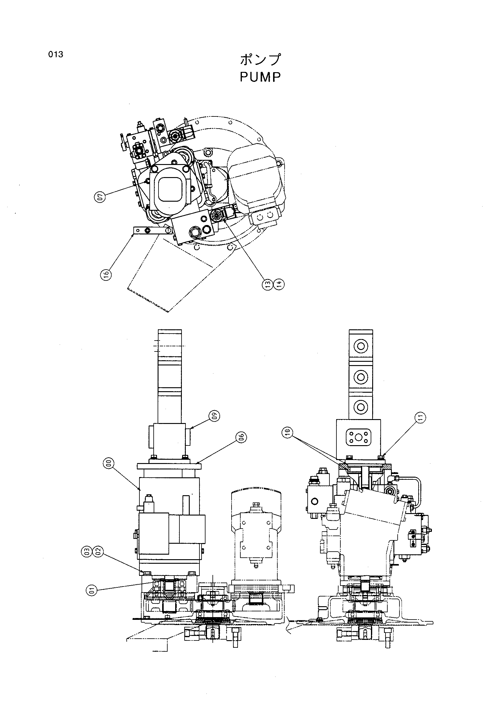 Схема Насос HITACHI LX80RS-2