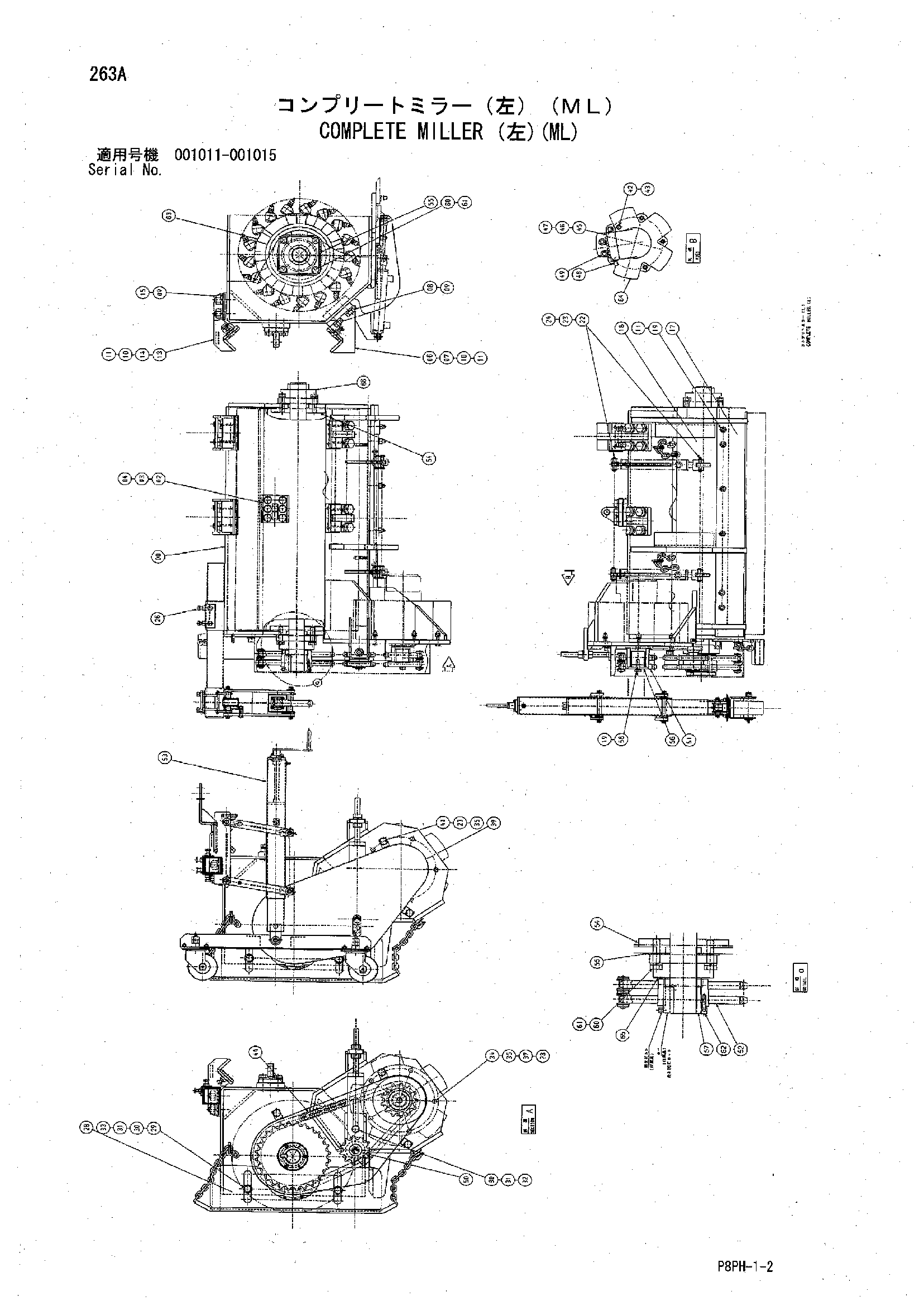 Схема Комплете миллер (левый)(ML) HITACHI AR2000