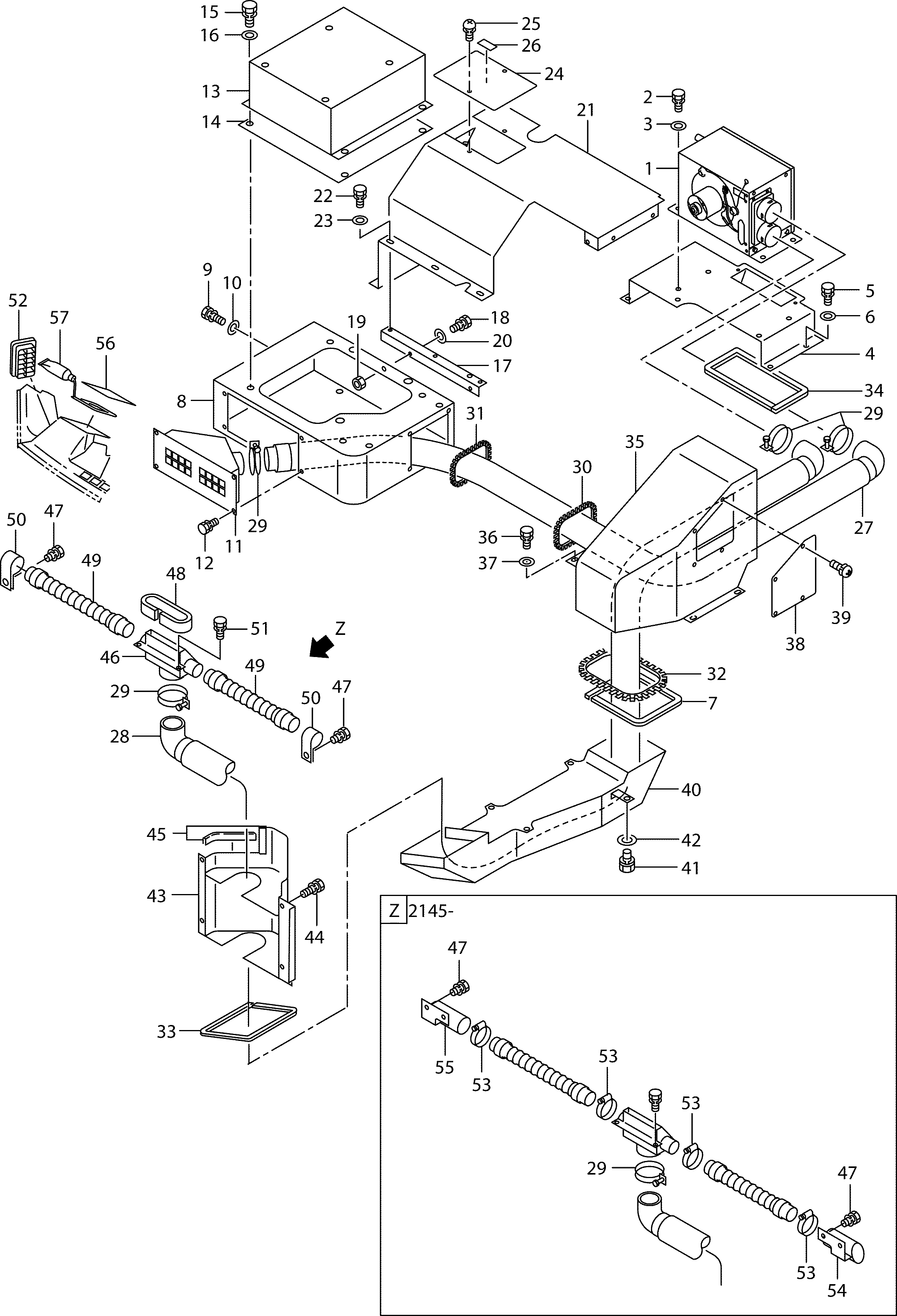 Схема Отопитель(HR400A)(OP) HITACHI LX80-7