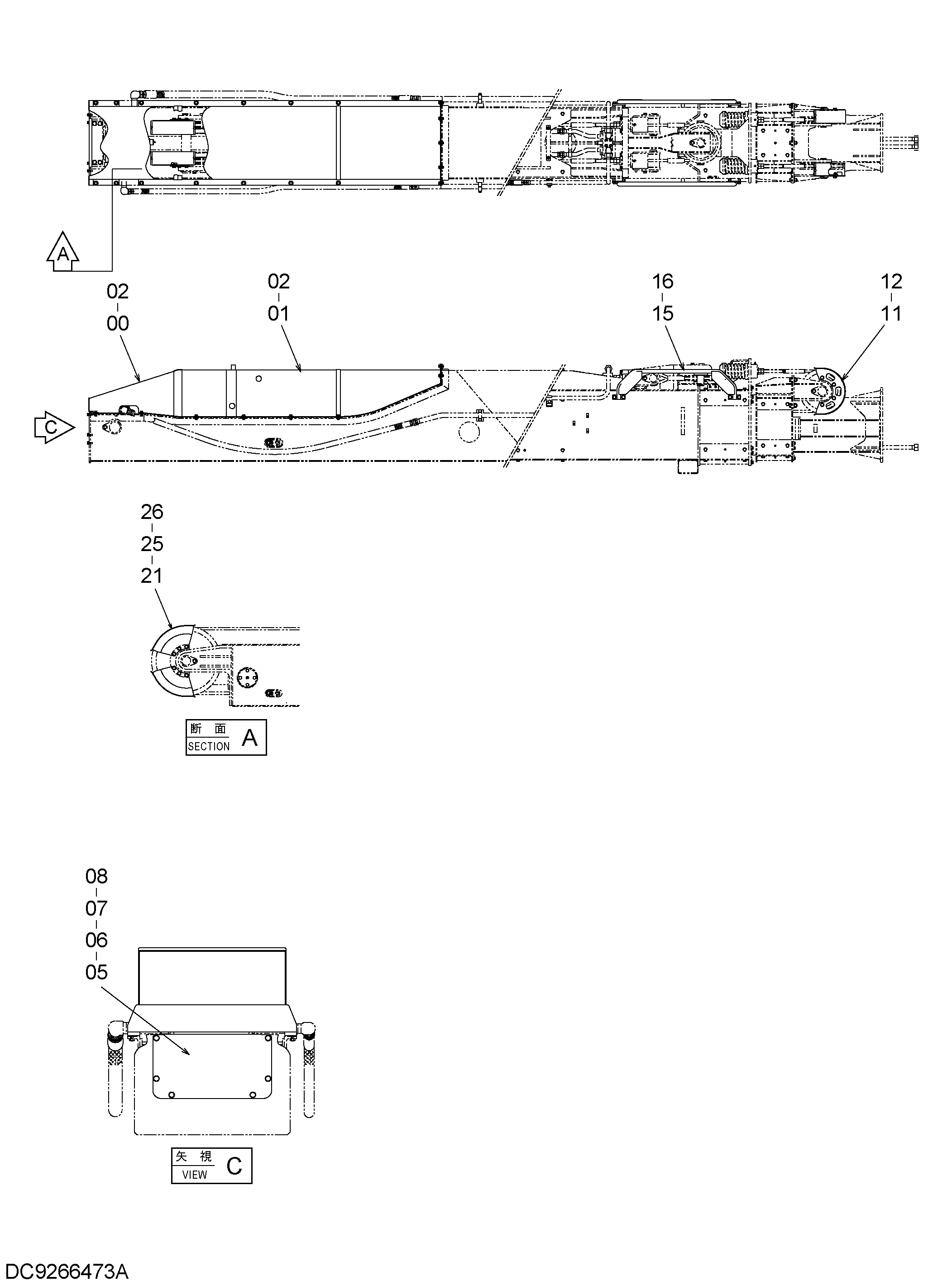 Схема Крышка HITACHI ZX350LCN-5B