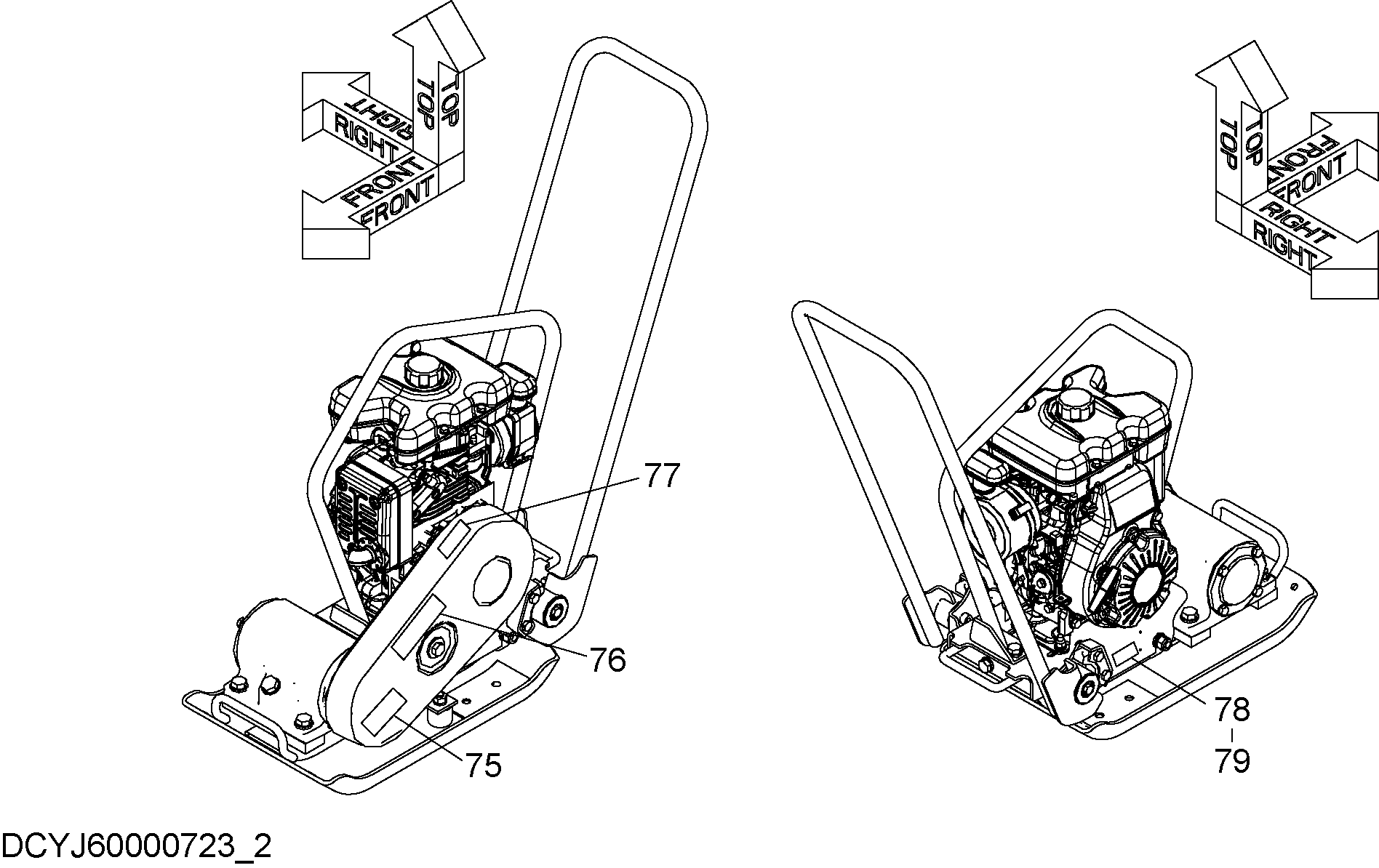 Схема Информационная табличка (ZV40PF) HITACHI ZV40PFR