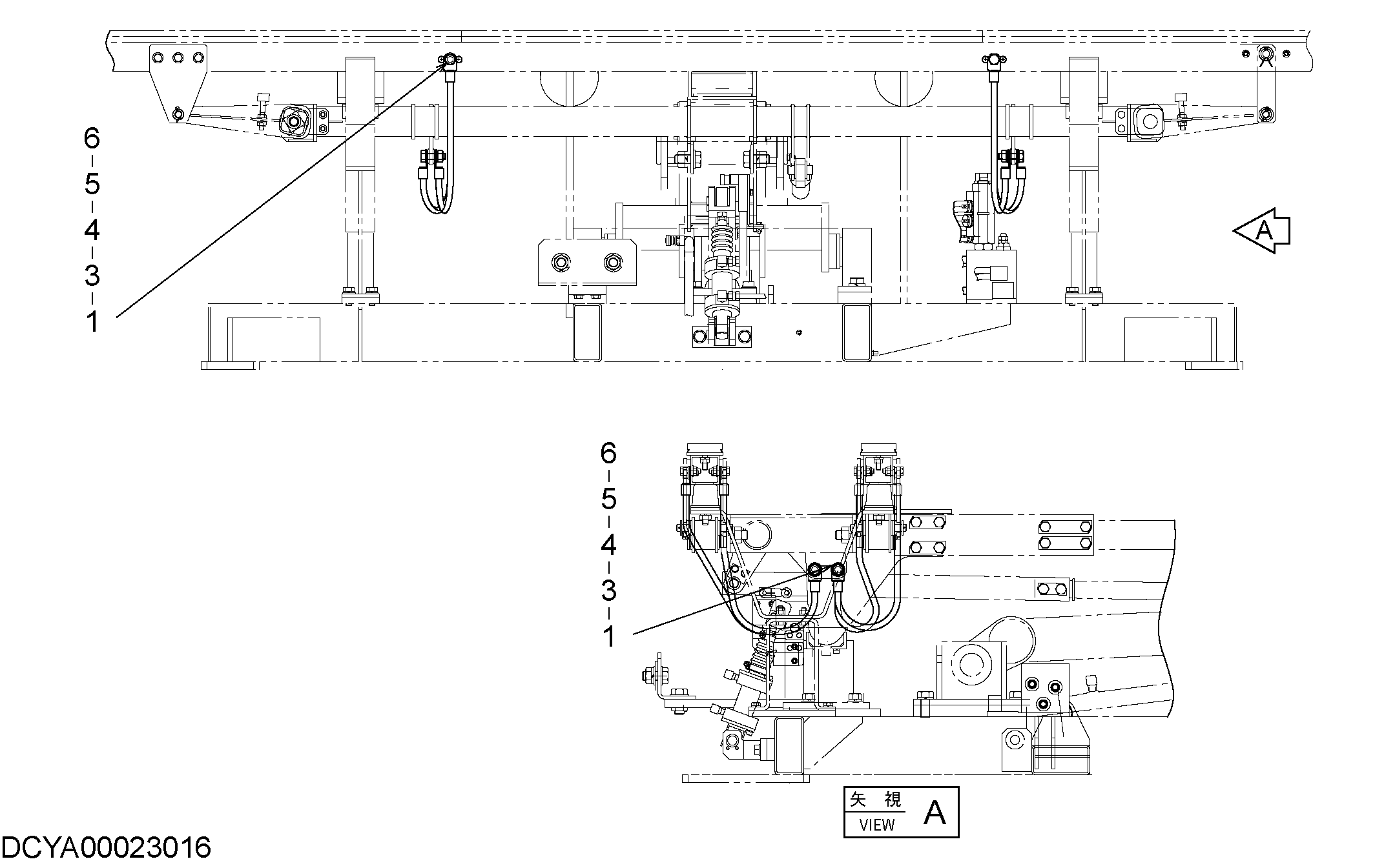 Схема Провод жгут проводов (2) HITACHI EH3500AC2