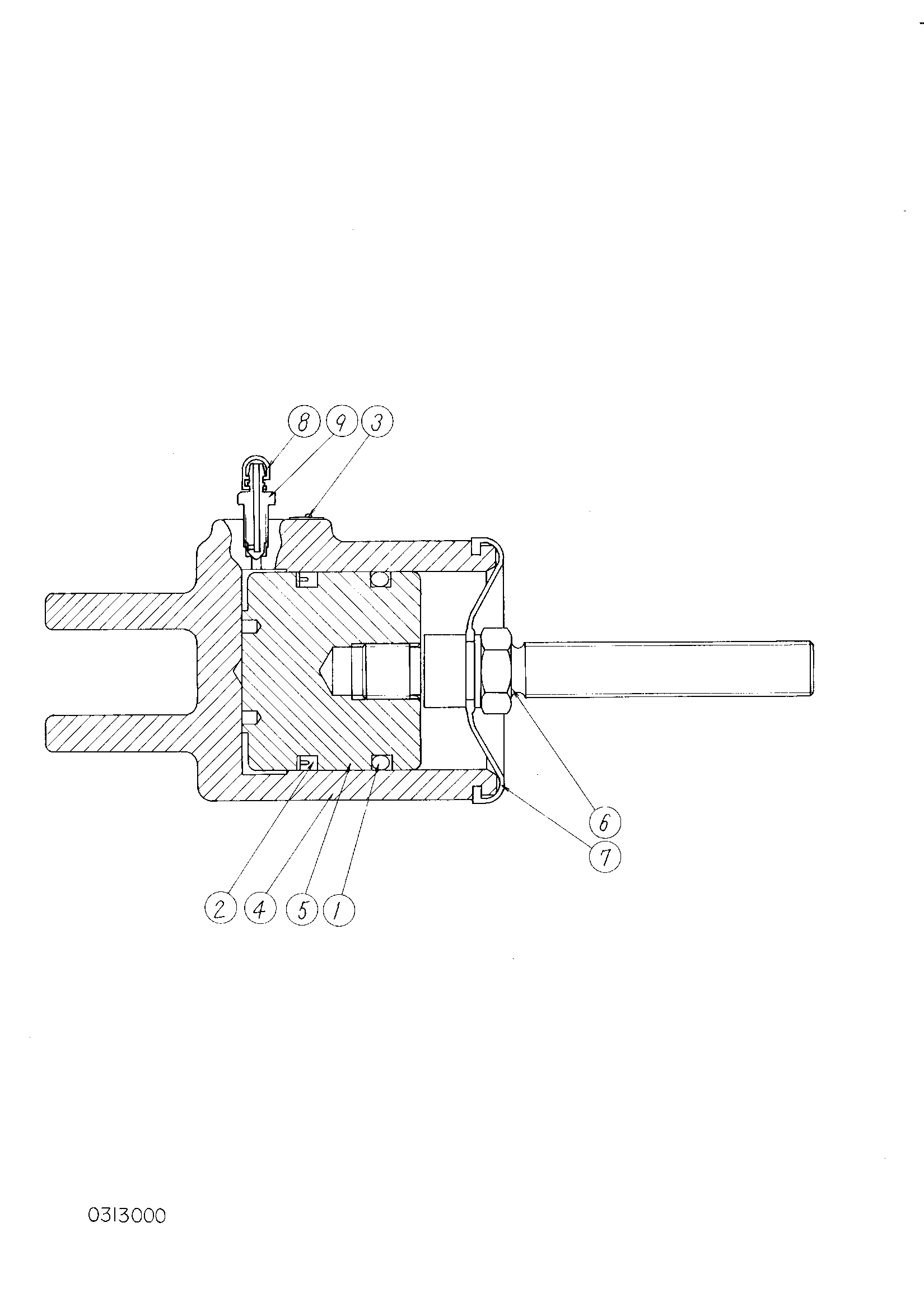 Схема Масляный гидроцилиндр HITACHI KH125-3(D)