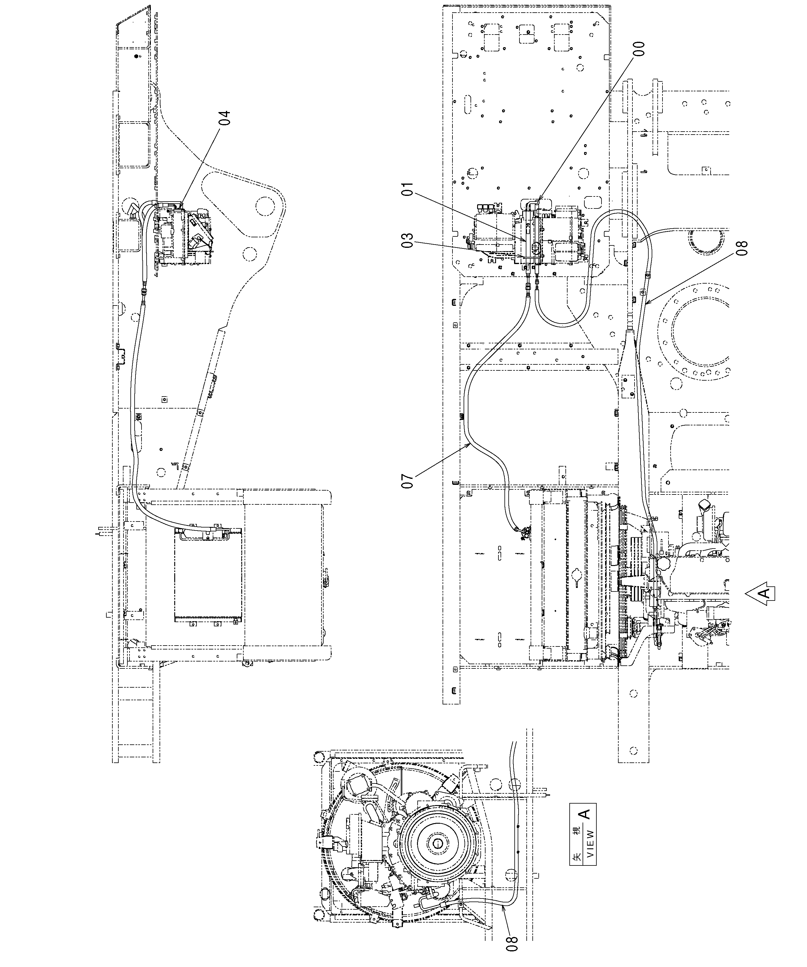 Схема Кондиционер детали (3) HITACHI ZX330-3G