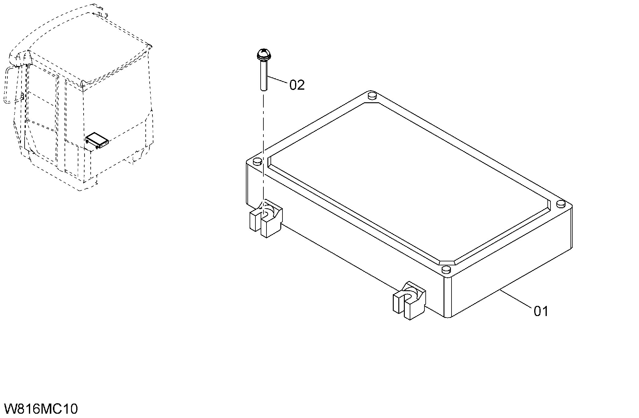 Схема Основной контроллер[H3G, корпус, HXG](MCF001) HITACHI ZW220-HCMF
