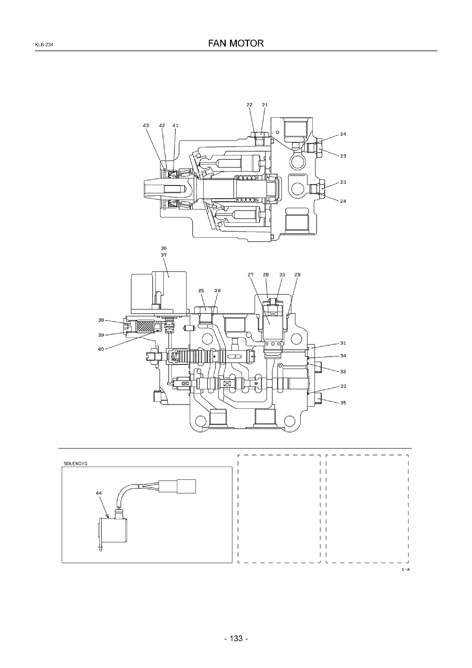 Схема Вентилятор гидромотор HITACHI ZW330