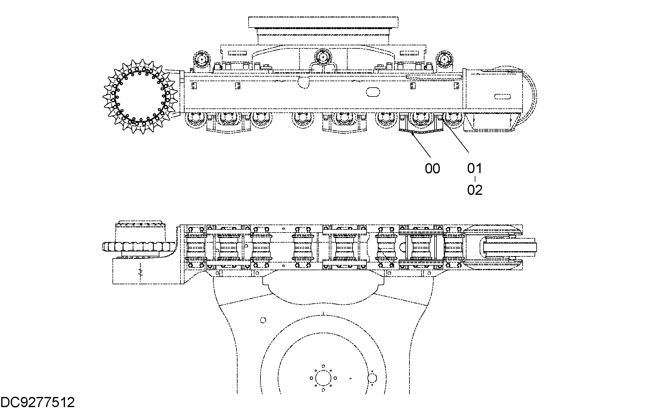 Схема Аддтионал гусеница защита HITACHI ZX470LCH-5B
