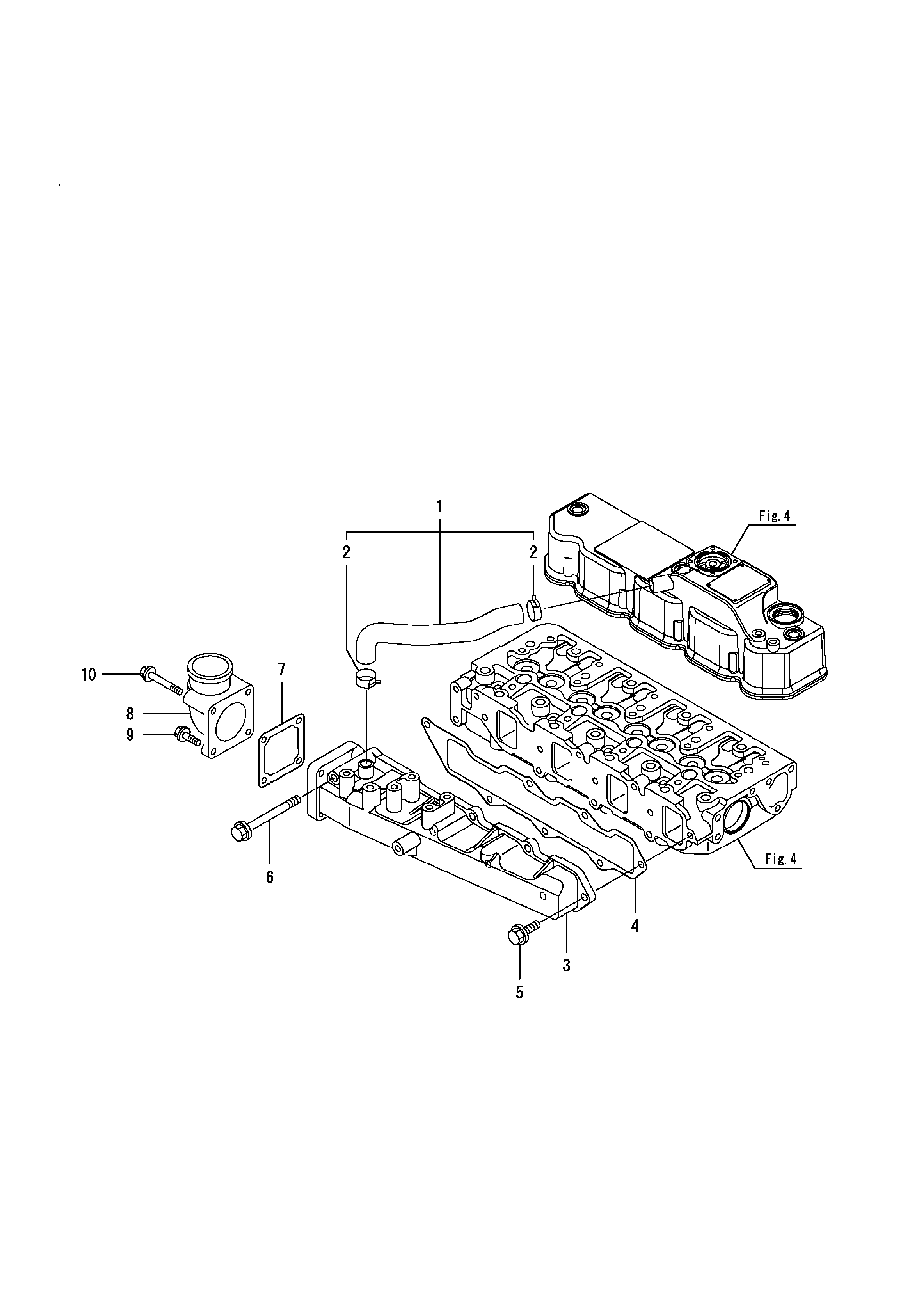 Схема Всасывание коллектор HITACHI ZX50U-5A
