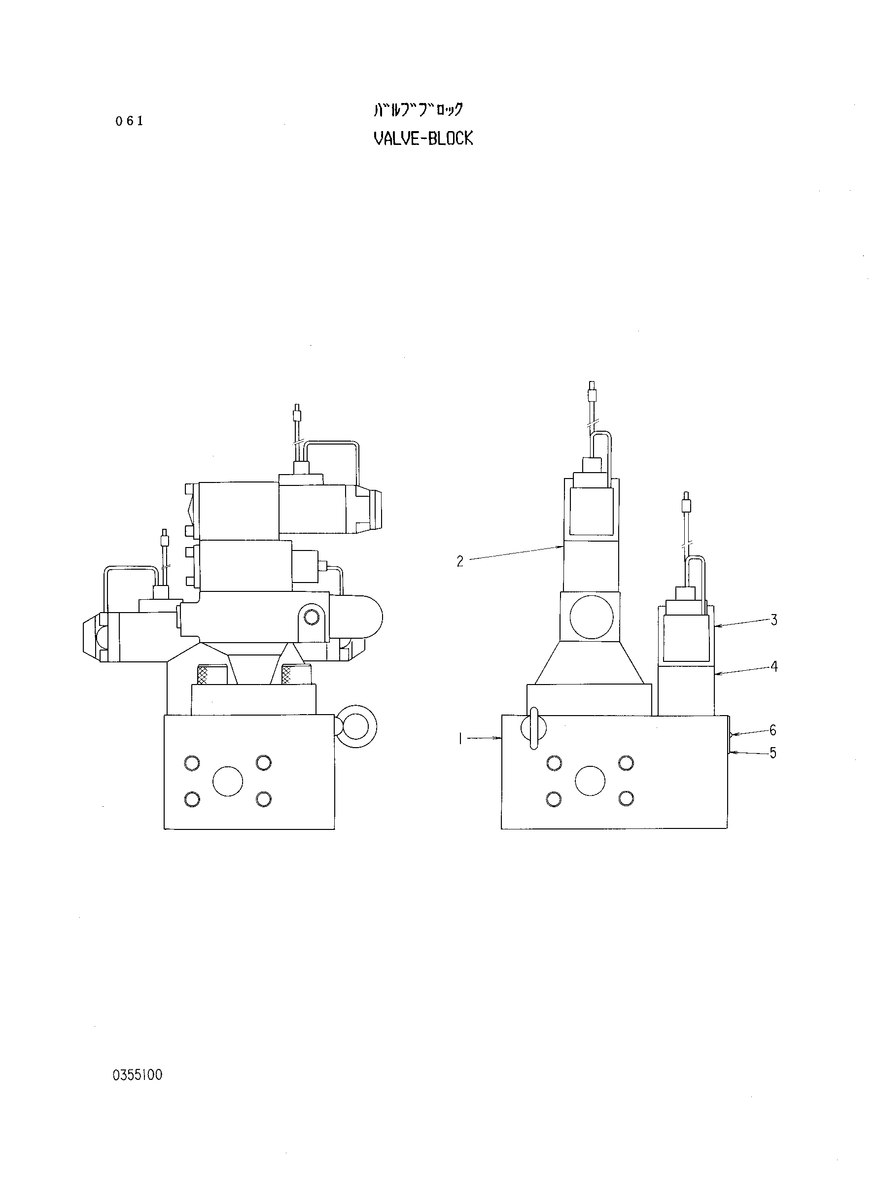 Схема Блок клапанов HITACHI RX2000