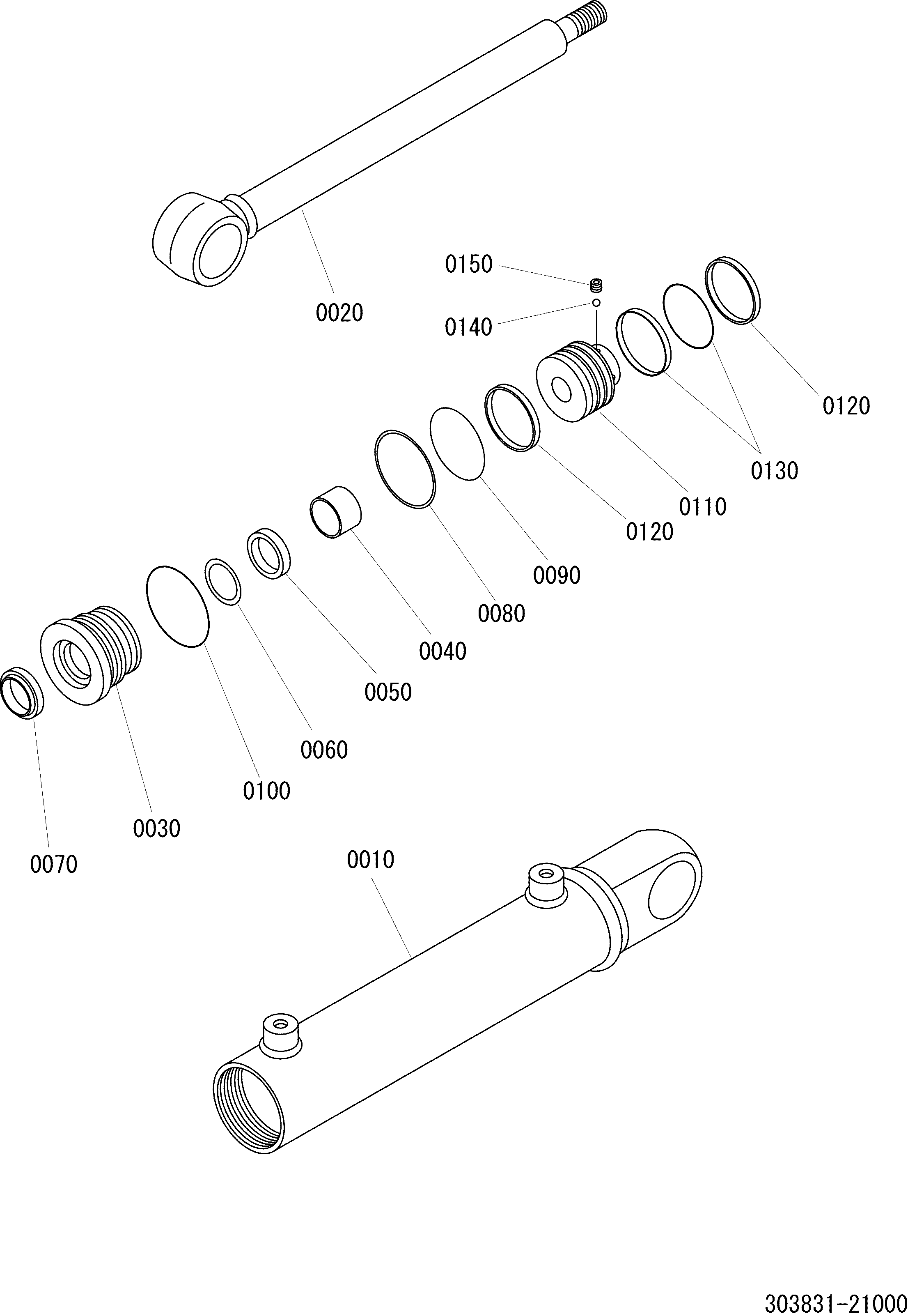 Схема ＡＴＴＡＣＨＭＥＮＴ ＧＲＯＵＰ ＣＹＬＩＮＤＥＲ HITACHI LX20-7