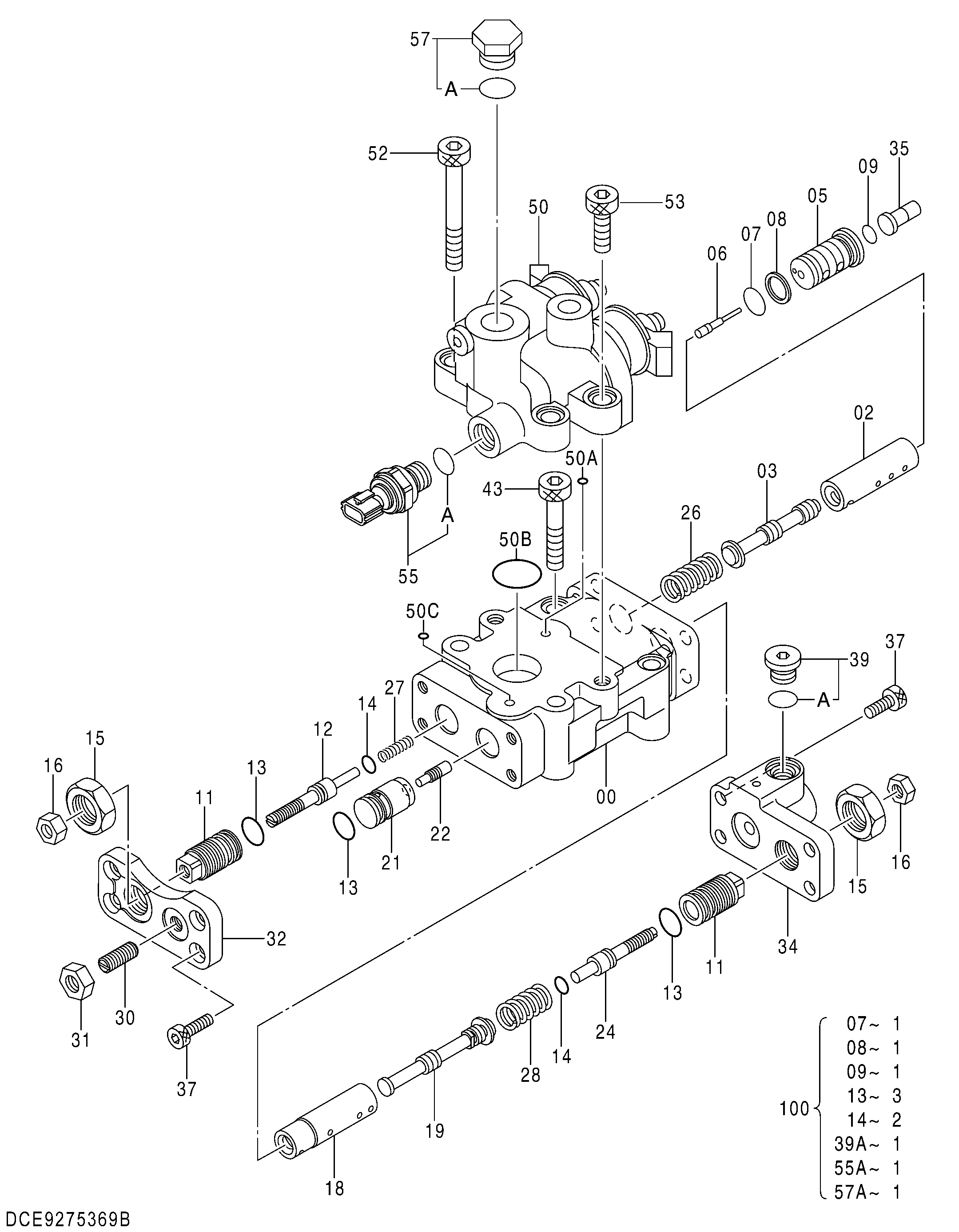 Схема Насос регулятор (1) HITACHI ZX140W-3