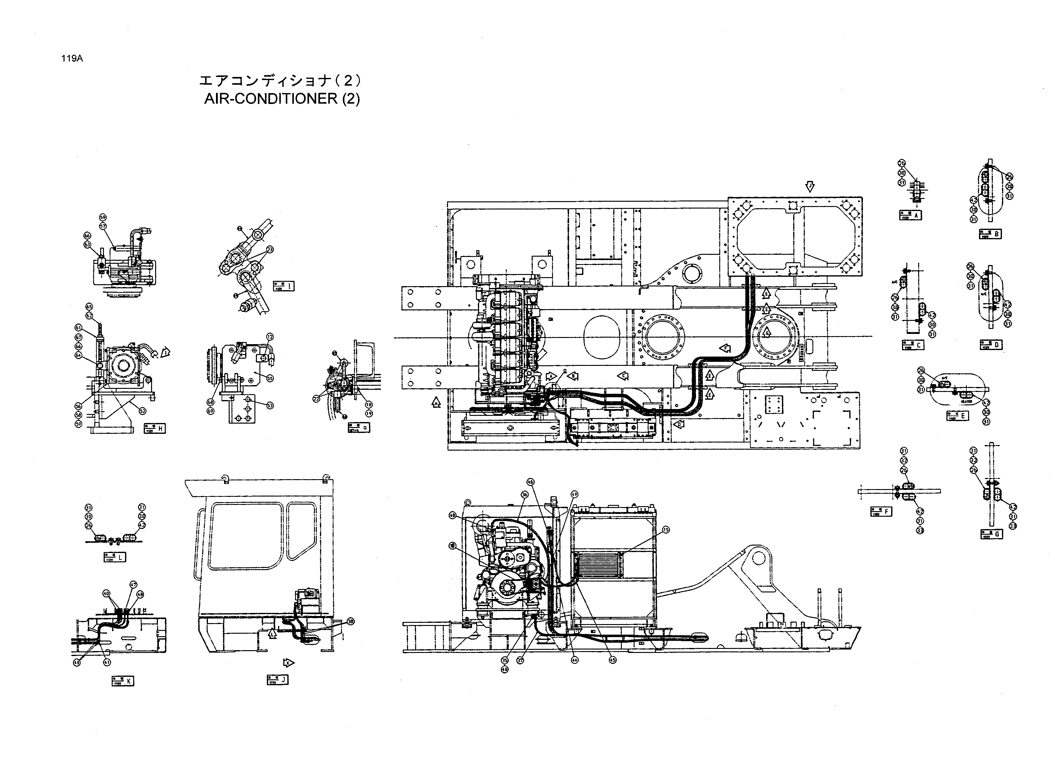 Схема Кондиционер (2) HITACHI EX1200-5