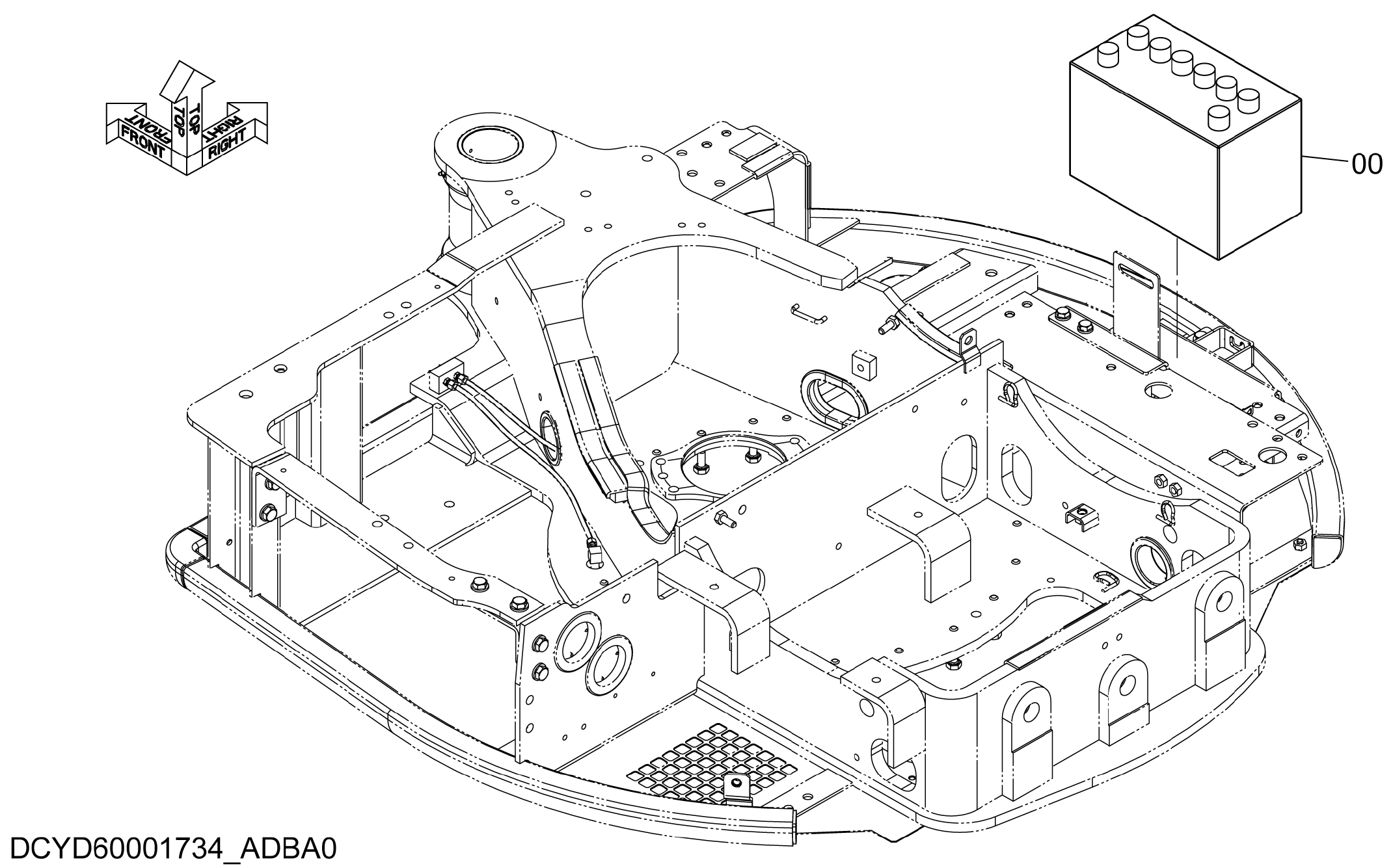 Схема Аккумулятор (для колд дистрикт) HITACHI ZX35U-5A