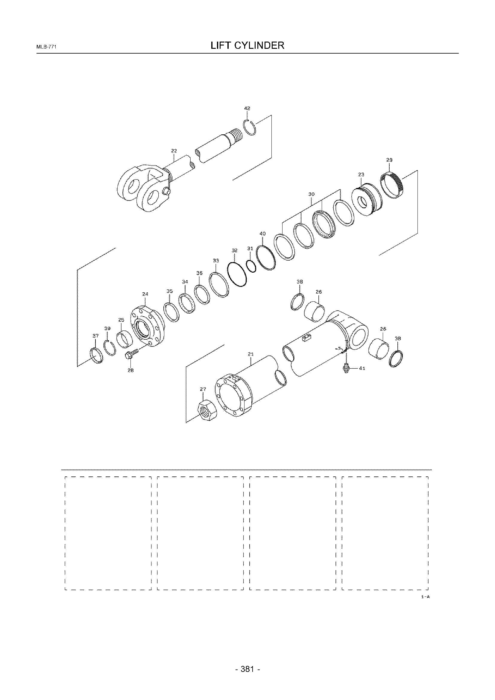 Схема Подъём гидроцилиндр HITACHI ZW370