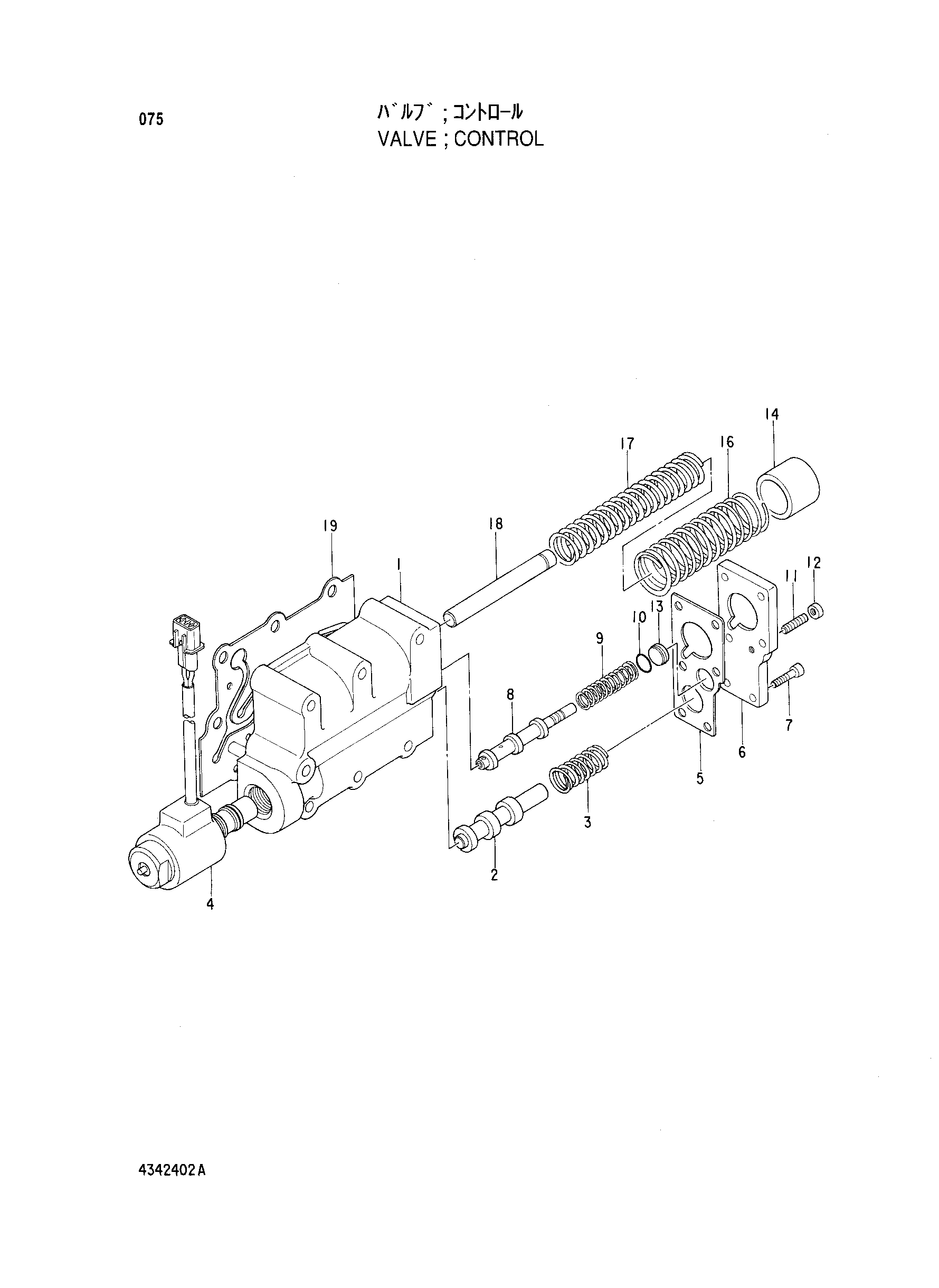 Схема Гидрораспределитель HITACHI LX80-2