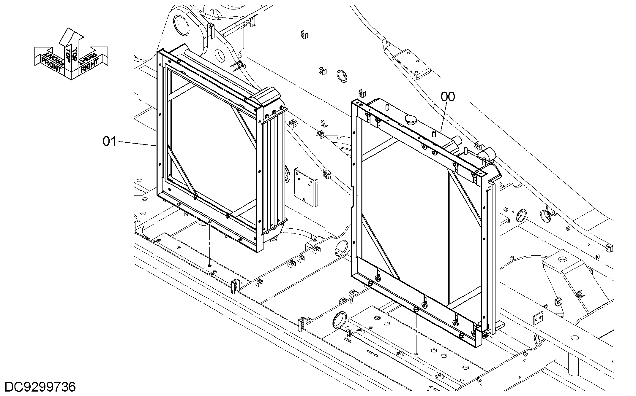 Схема Радиатор HITACHI ZX350LCN-5B