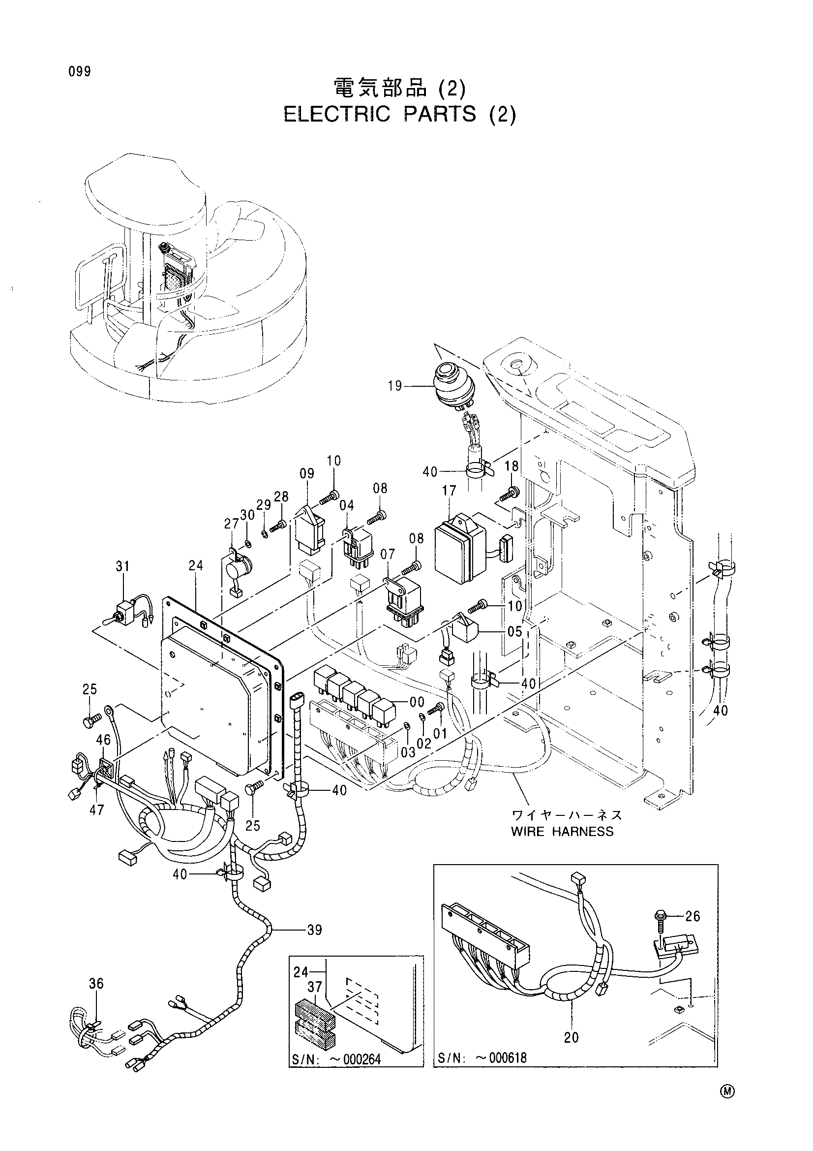 Схема Электрооборудование (2) HITACHI EX58MU